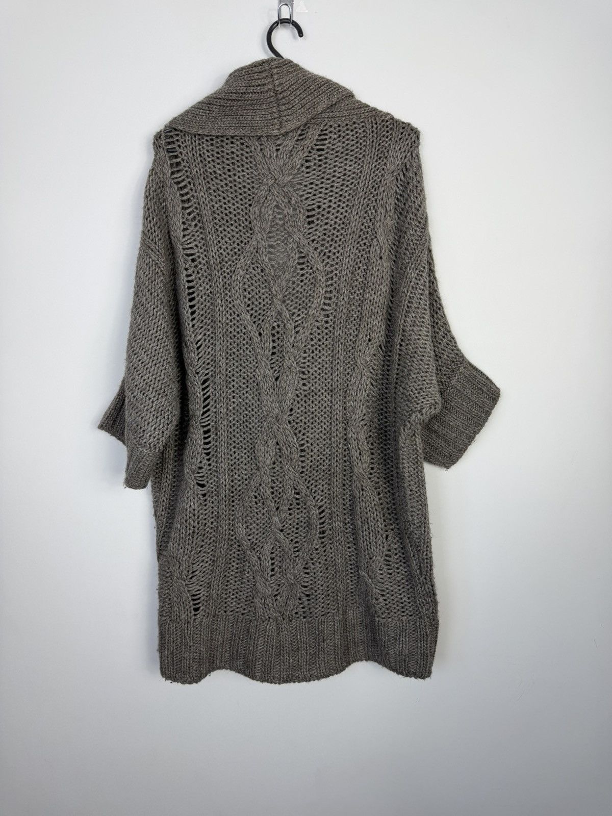 Diesel Diesel Double-Breasted Cable Poncho Mohair Sweater Size XS / US 0-2 / IT 36-38 - 6 Thumbnail