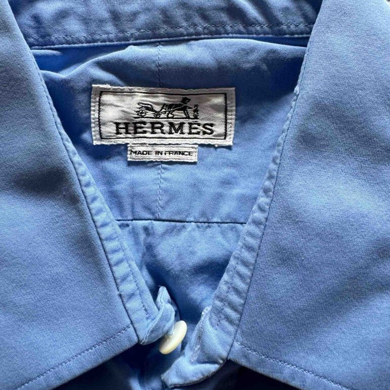 Hermes Hermes Blue shirt Size US L / EU 52-54 / 3 - 3 Thumbnail