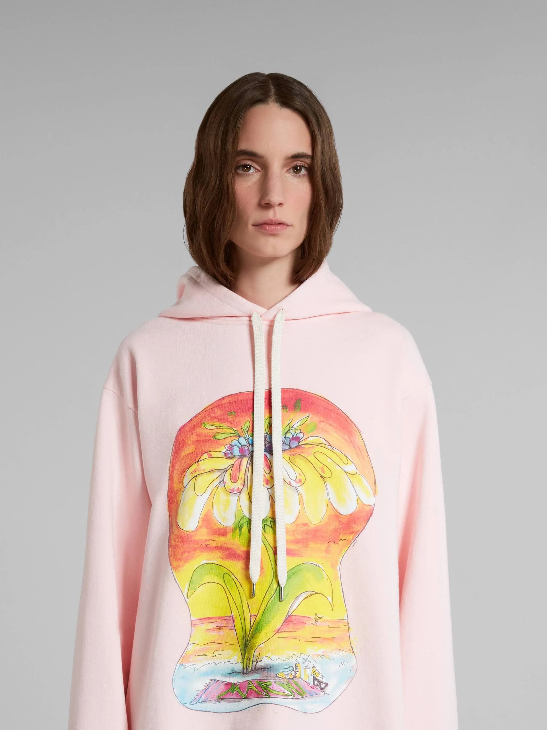 Marni o1w1db10824 Hoodie in White Size XL / US 12-14 / IT 48-50 - 4 Thumbnail