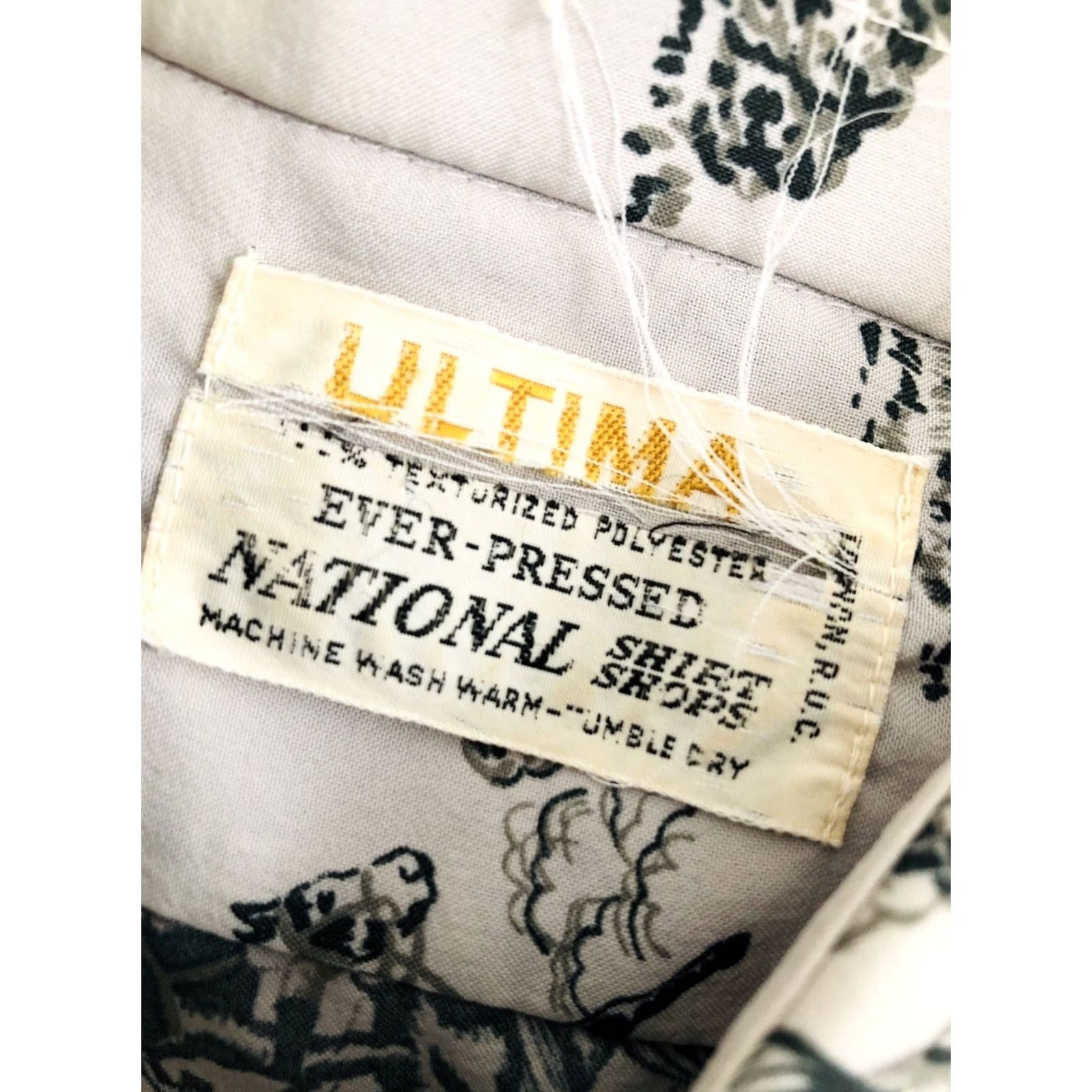 Vintage VINTAGE Civil War BATTLE SOLDIERS Ultima Military Shirt Lg. Button-Up 60s Men Gray Long Sleeve Soldier Theme Mens Size US L / EU 52-54 / 3 - 8 Thumbnail