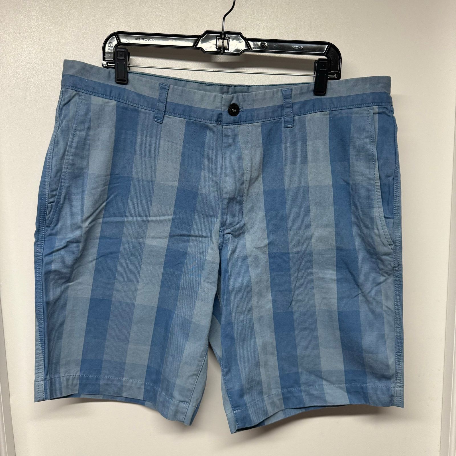 The North Face North Face Men Blue Checkered Plaid Explore Short Stretch 38 Size US 38 / EU 54 - 1 Thumbnail