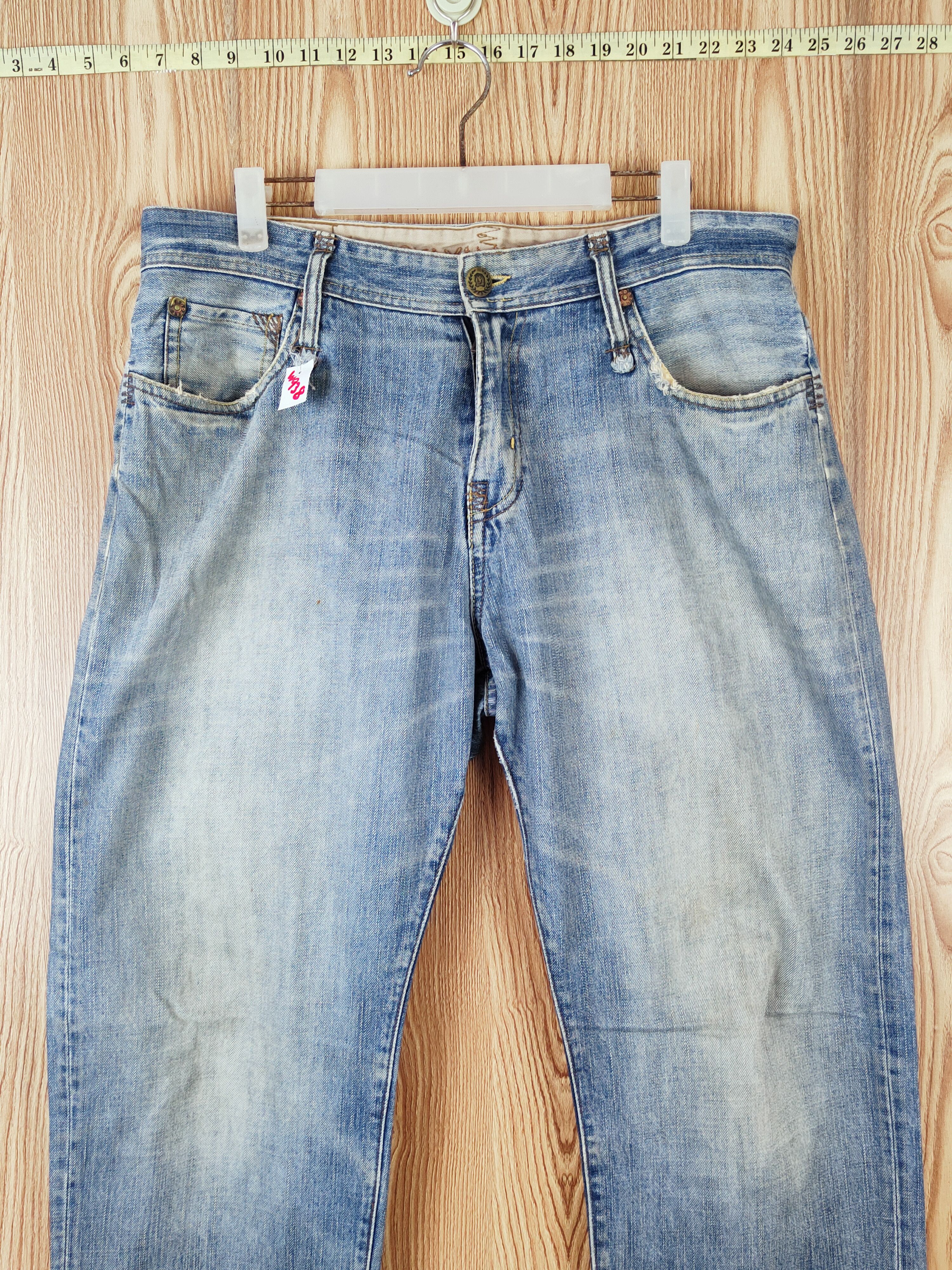 Brooklyn Industries Brooklyn Industries Blue Faded Distressed Ripped Jeans #W938 Size US 34 / EU 50 - 2 Thumbnail