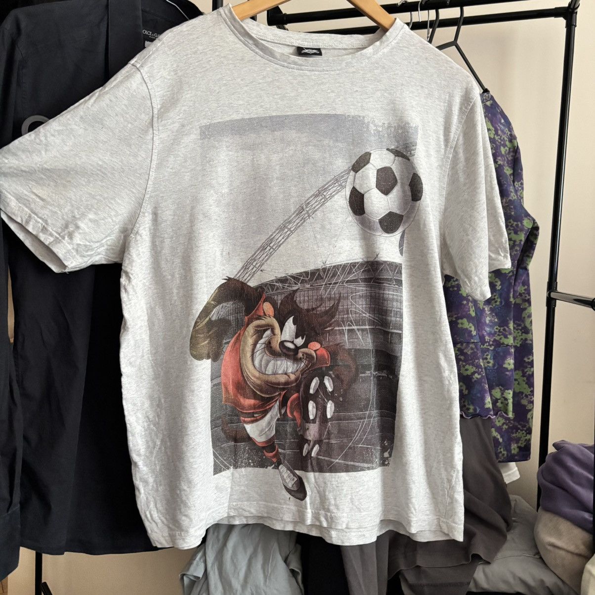 Vintage 🔥 Looney Tunes Taz Graphic Tee – Y2K ERD Punk Grunge Size US M / EU 48-50 / 2 - 1 Thumbnail
