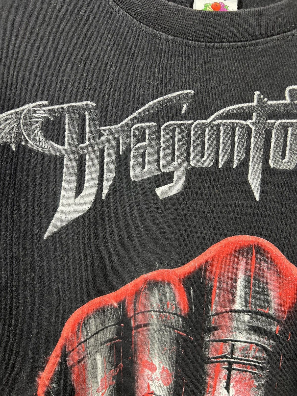 Band Tees Vintage Dragonforce punch in your face hand blood print tee Size US L / EU 52-54 / 3 - 4 Thumbnail