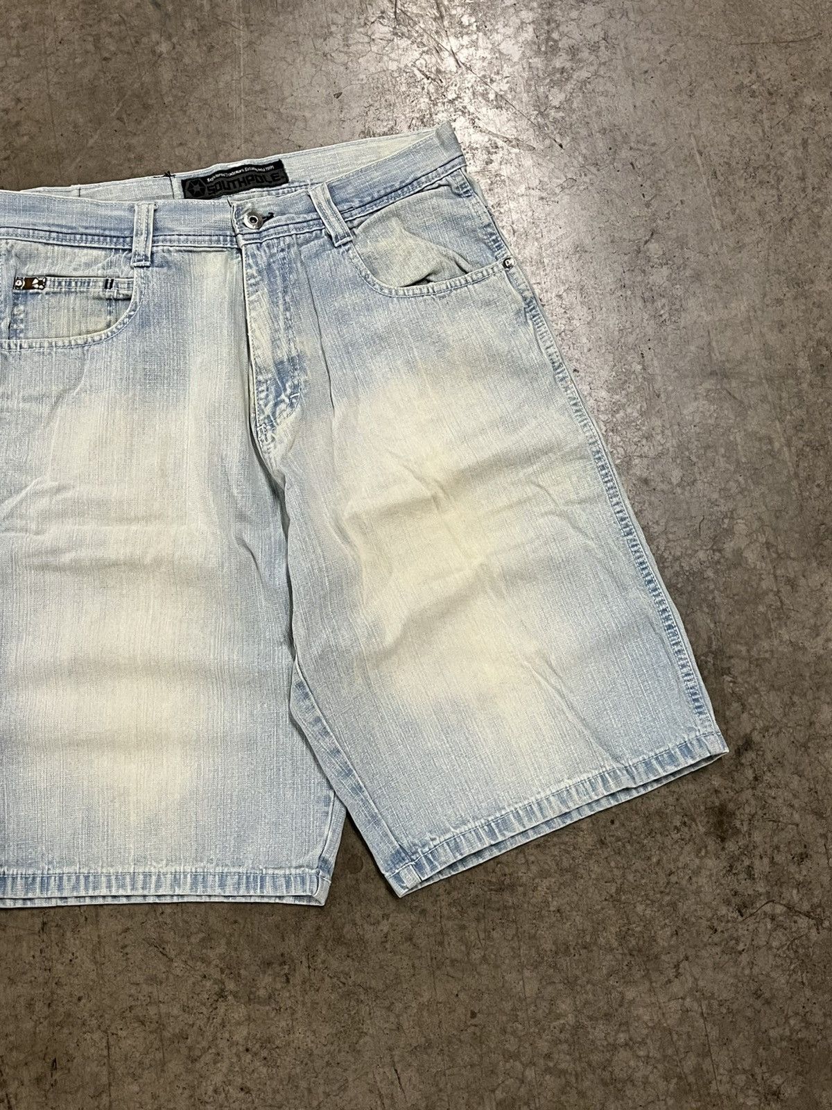 Southpole × Vintage Southpole y2k baggy jorts faded denim skater streetwear hype Size US 32 / EU 48 - 8 Thumbnail