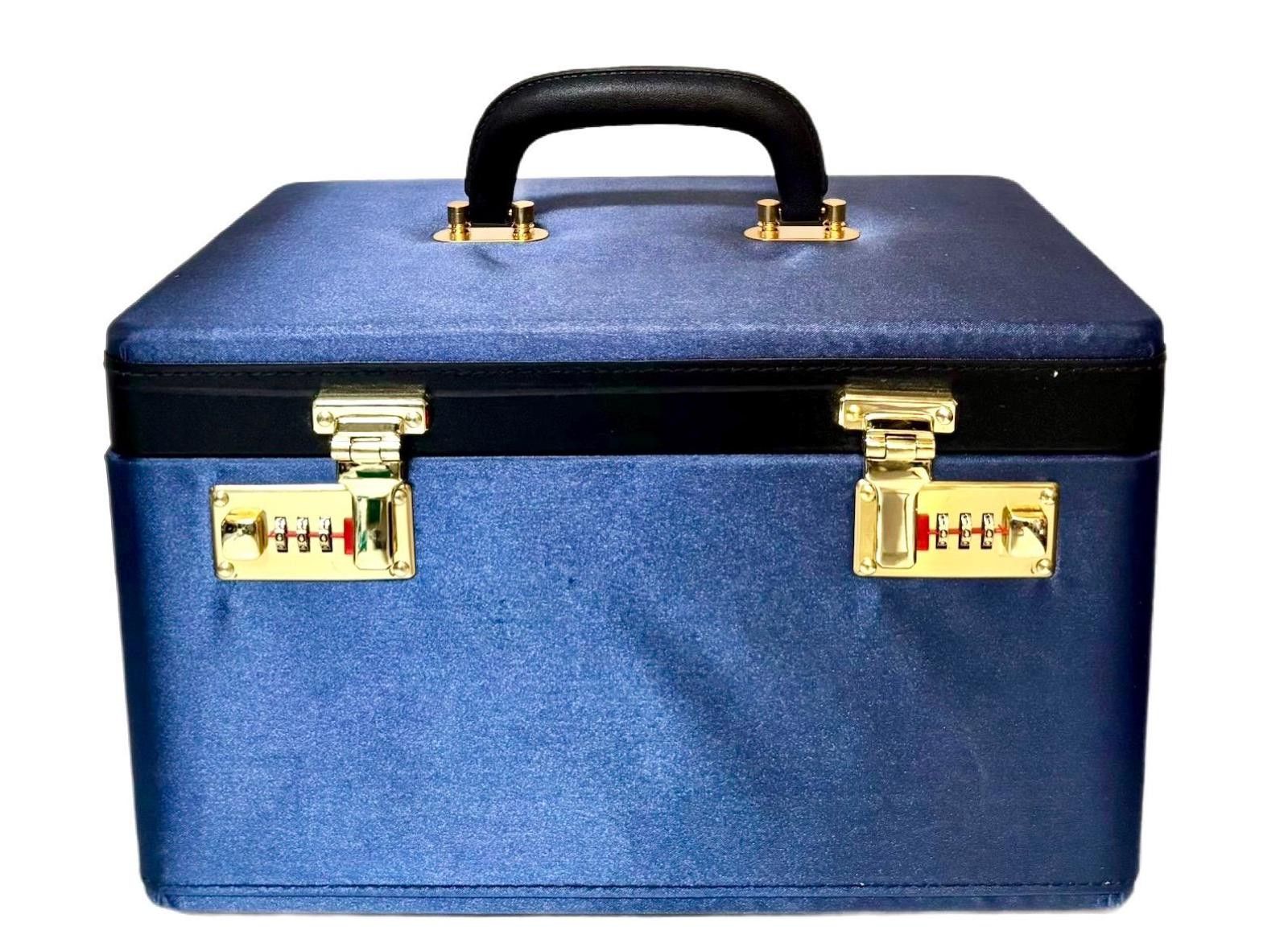 Other Jewelry Briefcase Box Royal Blue PU Leather Large Organizer Size ONE SIZE - 1 Thumbnail