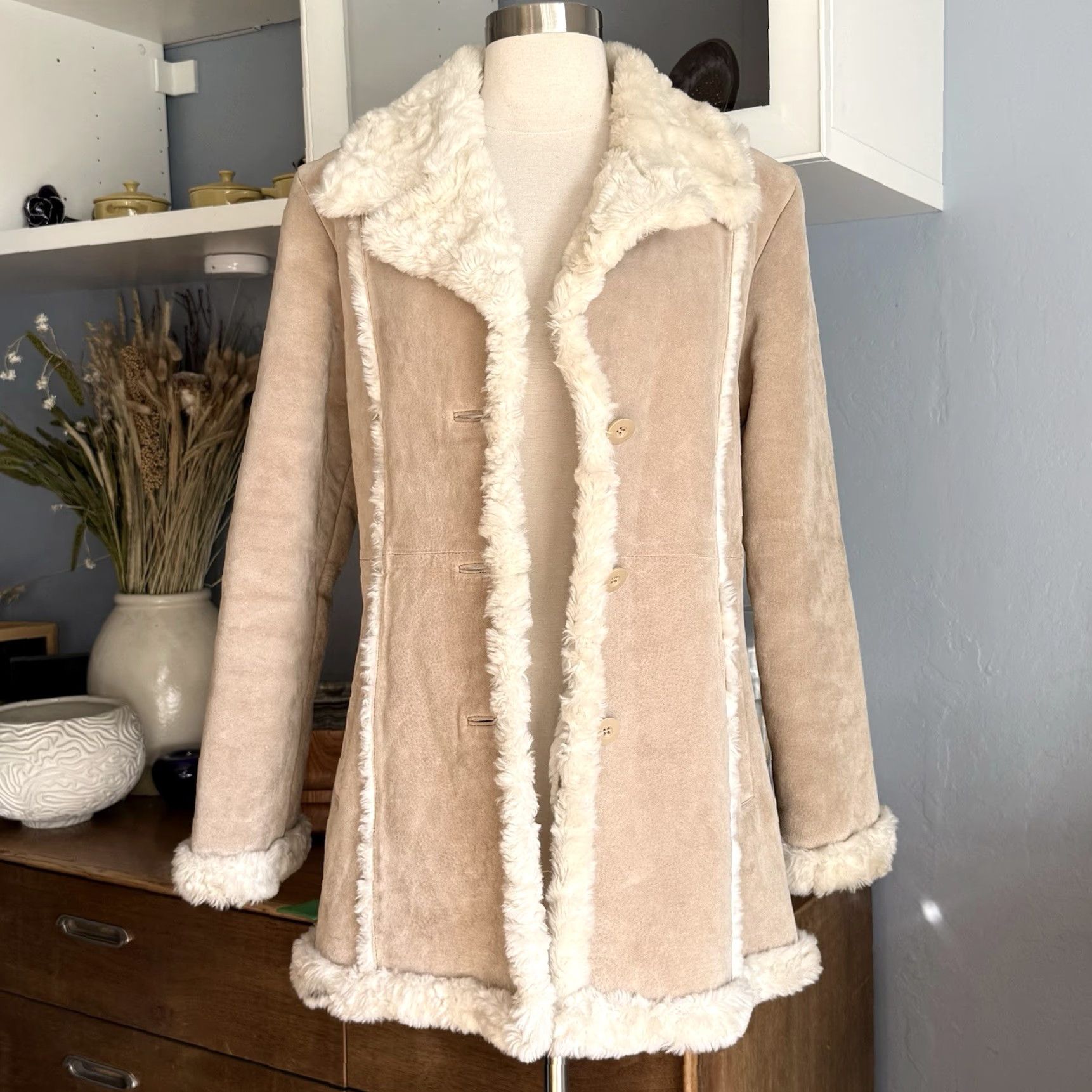 Vintage VINTAGE Wilsons Leather Suede Coat Jacket Maxima Leather Faux Fur Shearling Penny Lane M Size M / US 6-8 / IT 42-44 - 2 Thumbnail
