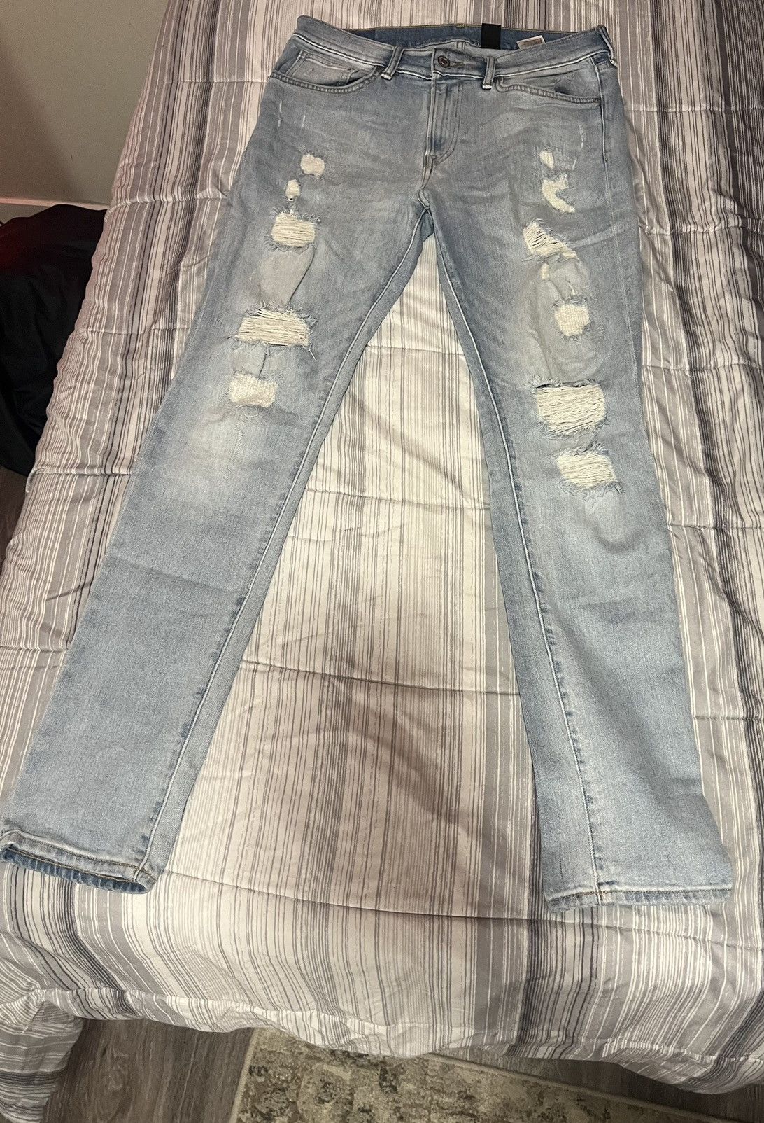 Vintage Vintage washed skinny jeans Size US 34 / EU 50 - 1 Thumbnail