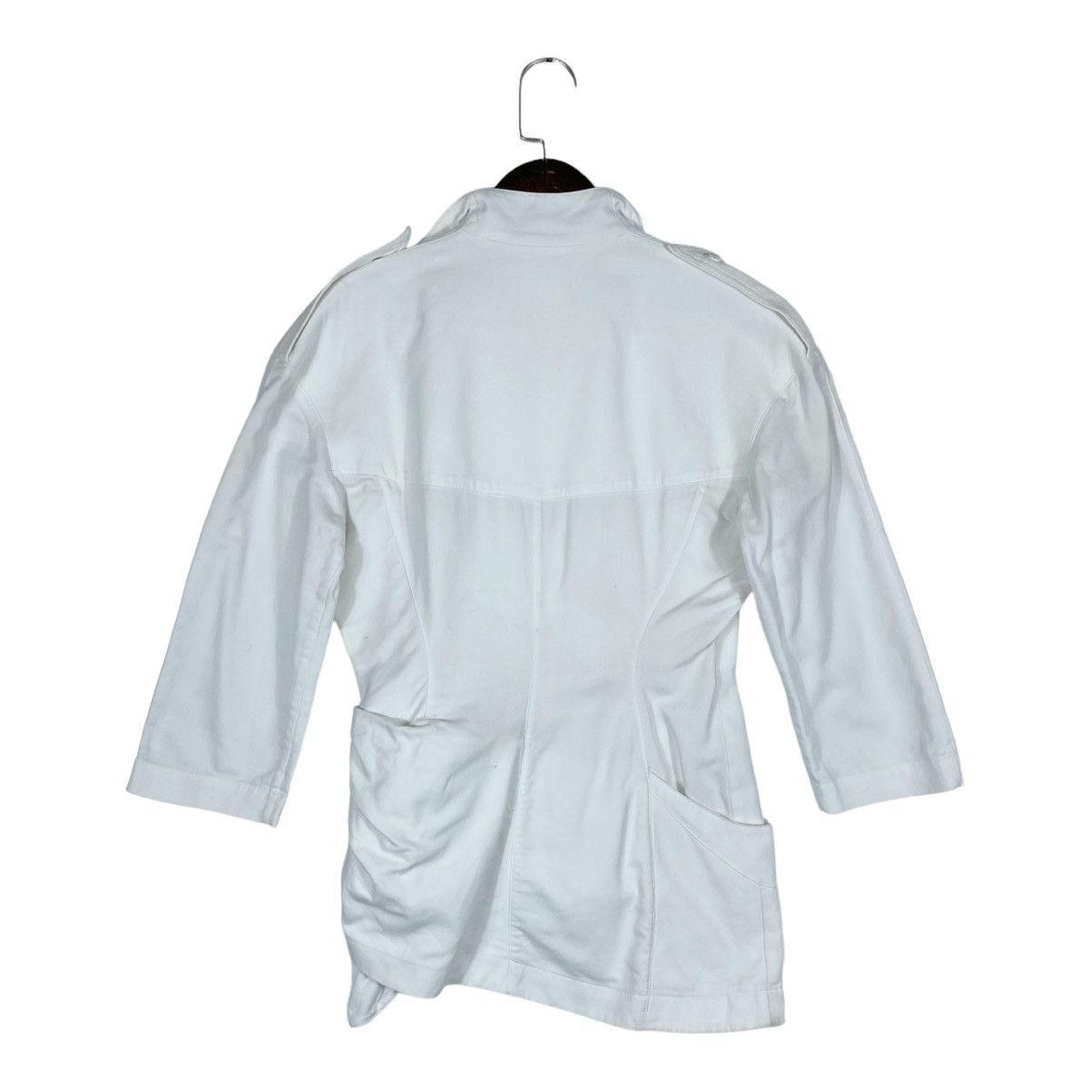 Mugler × Thierry Mugler × Vintage Vintage Thierry Mugler Asymmetrical Wrap Blouse Size S / US 4 / IT 40 - 5 Thumbnail