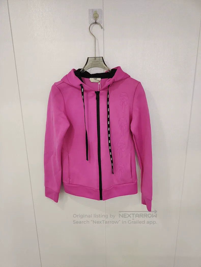 Fendi Fendi Hooded zip-up jacket, pink, sporty and casual Size XS / US 0-2 / IT 36-38 - 1 Thumbnail