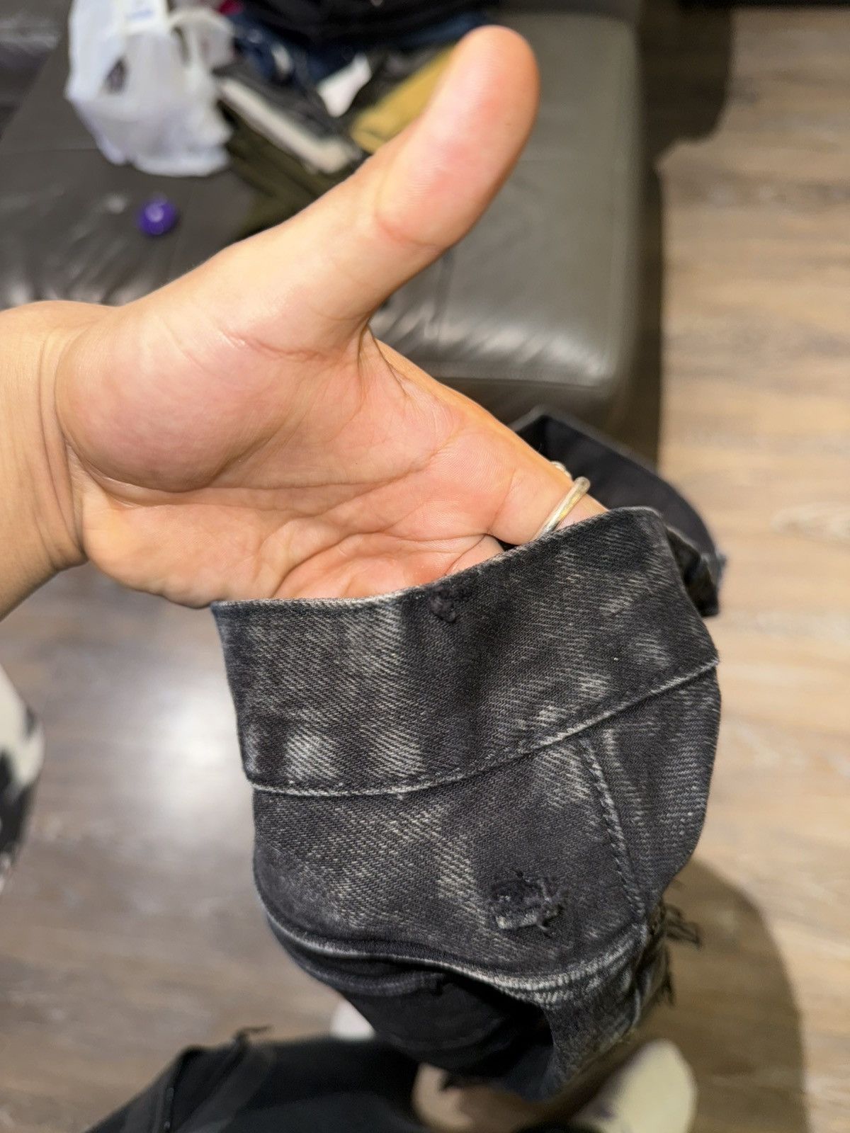 Pacsun × Vintage Faded black rockstar jeans Size US 32 / EU 48 - 7 Thumbnail