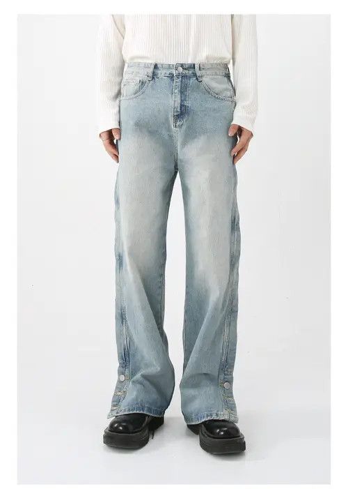 VIBE American light blue loose casual straight jeans Size US 32 / EU 48 - 1 Thumbnail