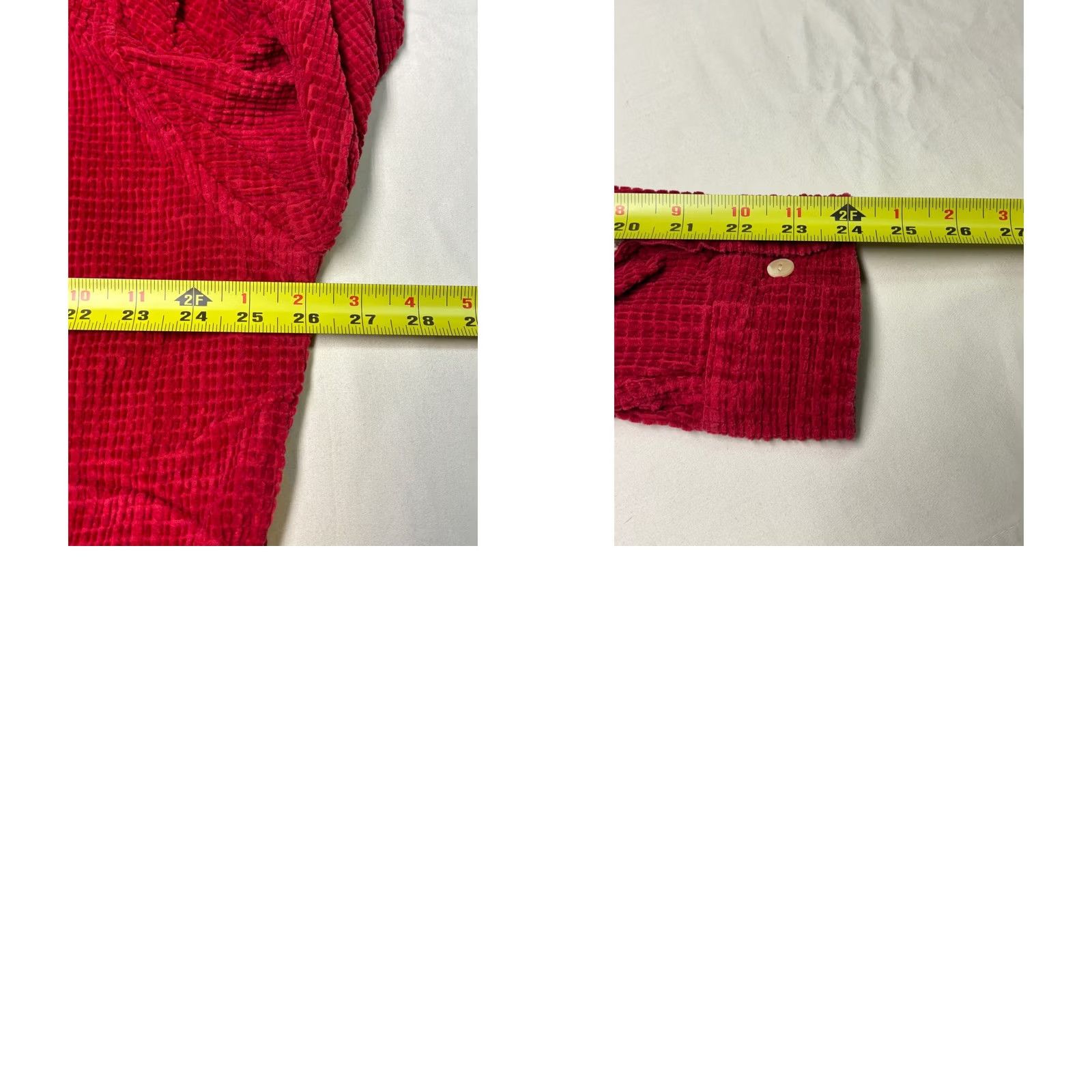Greats VTG Britches Corduroy Shirt 1/2 Zip Pocket Red Cotton Long Sleeve Mens XL Button-Up Size US XL / EU 56 / 4 - 8 Thumbnail