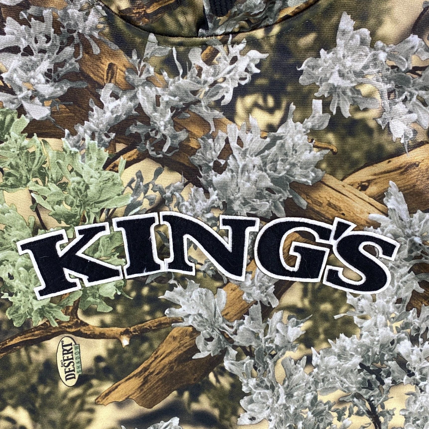 Vintage Kings Camo Mens Large Hoodie Hooded Sweatshirt Desert Shadow Hunting Camouflage Size US L / EU 52-54 / 3 - 3 Thumbnail