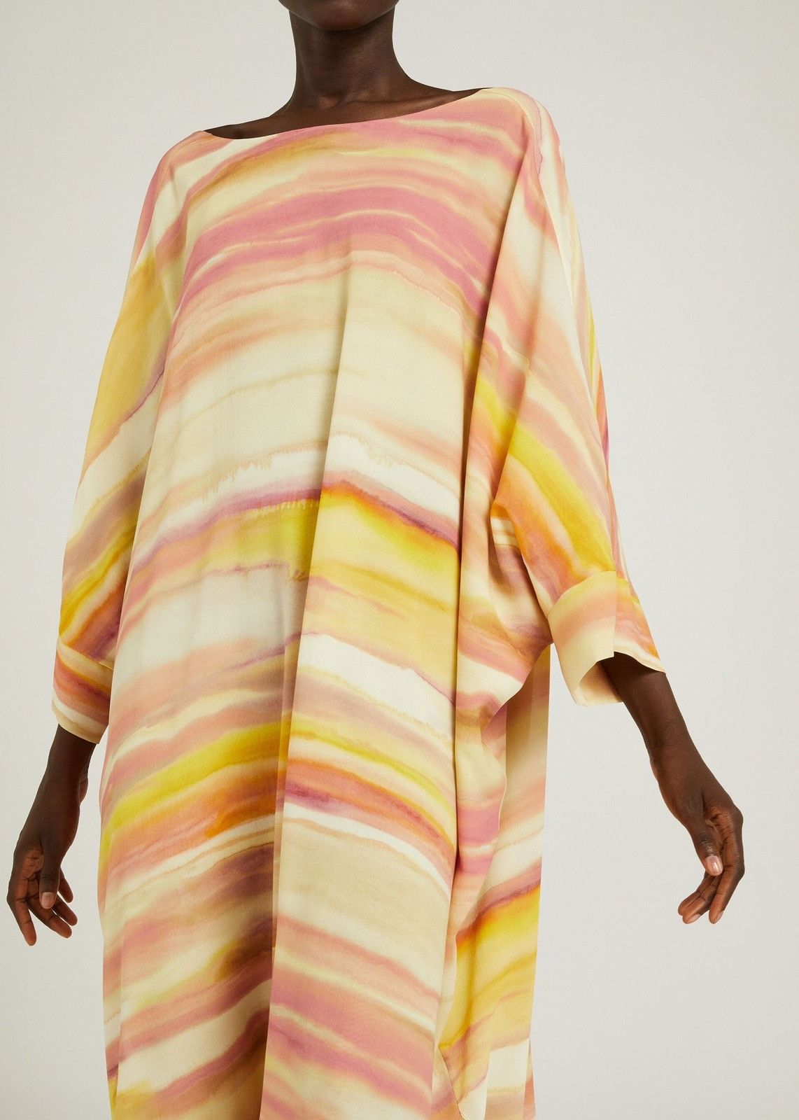Loro Piana o1srvl11e0824 Cillia Summer Sunset Maxi Dress in Multicolor Size XL / US 12-14 / IT 48-50 - 2 Thumbnail