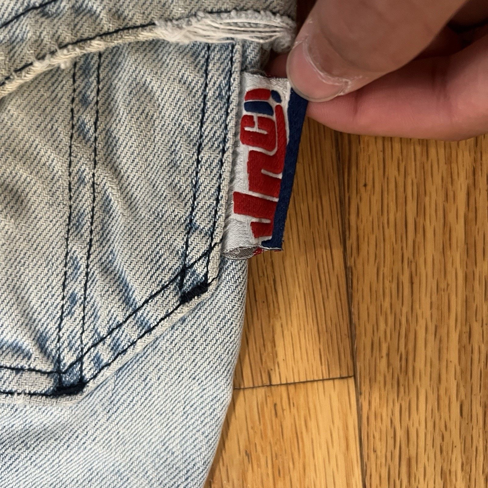 JNCO Jnco Jeans Destroyer Blue Jeans Vintage 90’s Rave Y2K Baggy Size US 31 - 8 Thumbnail