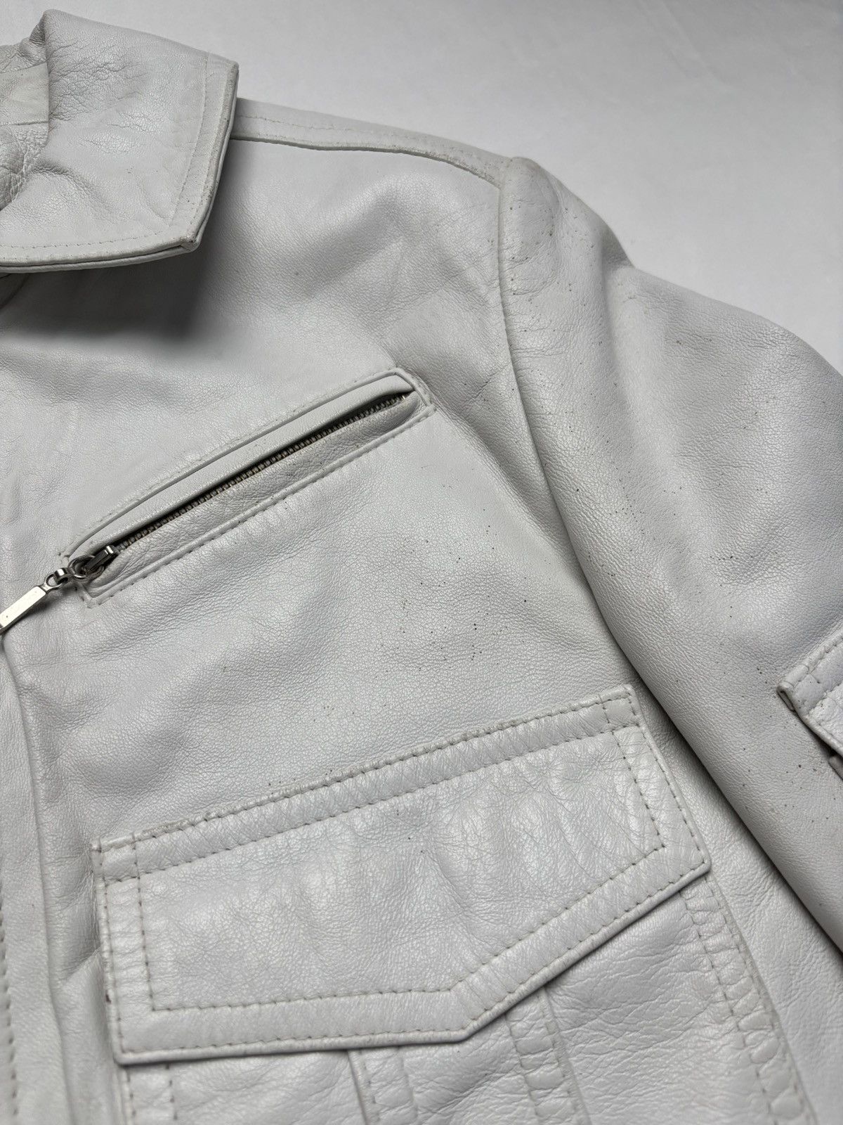 Vintage Vintage leather multi pocket jacket Size S / US 4 / IT 40 - 9 Thumbnail