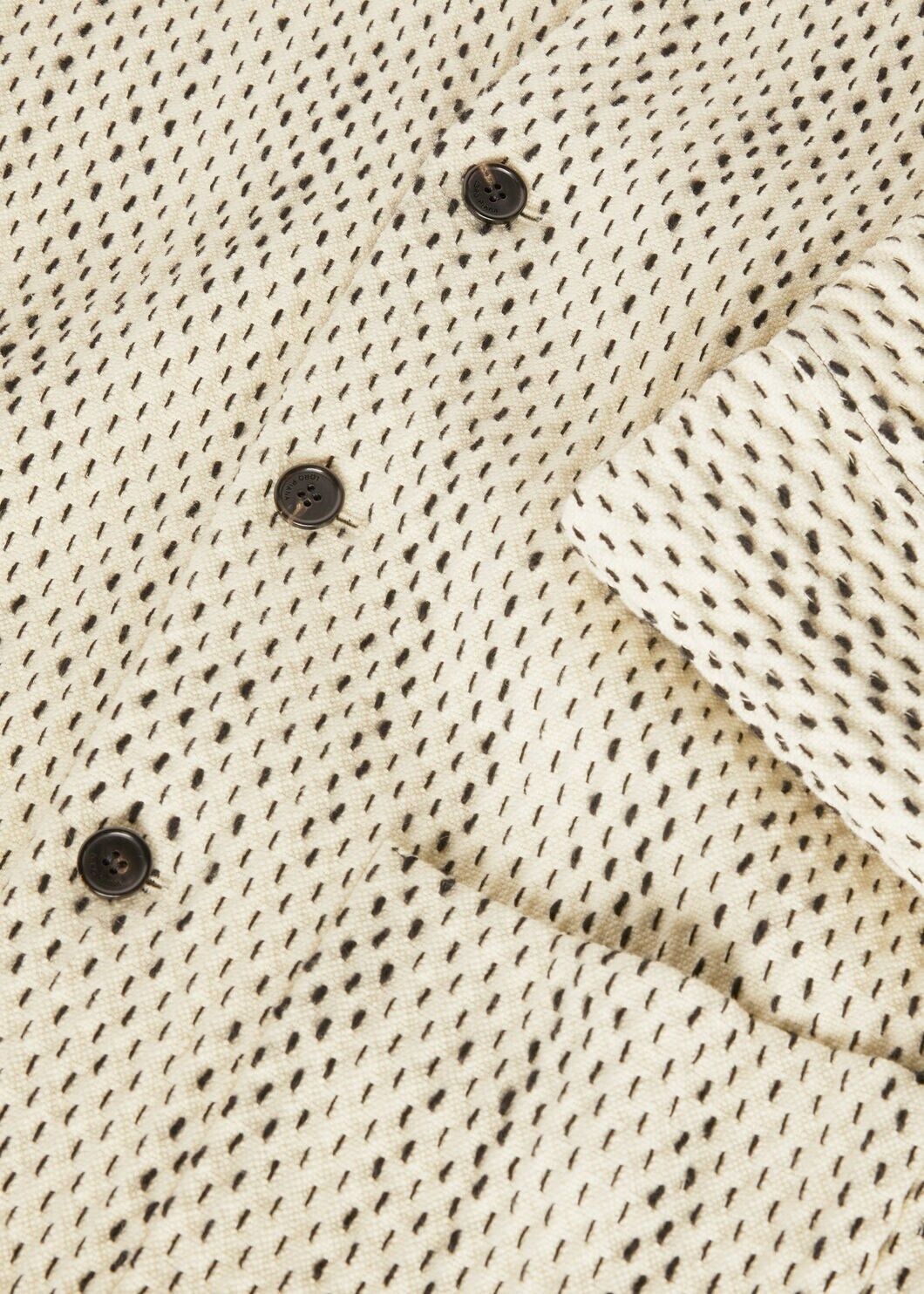 Loro Piana o1w1db10225 FAN9995 Joren Jacket in Ivory & Black Size US XL / EU 56 / 4 - 7 Thumbnail