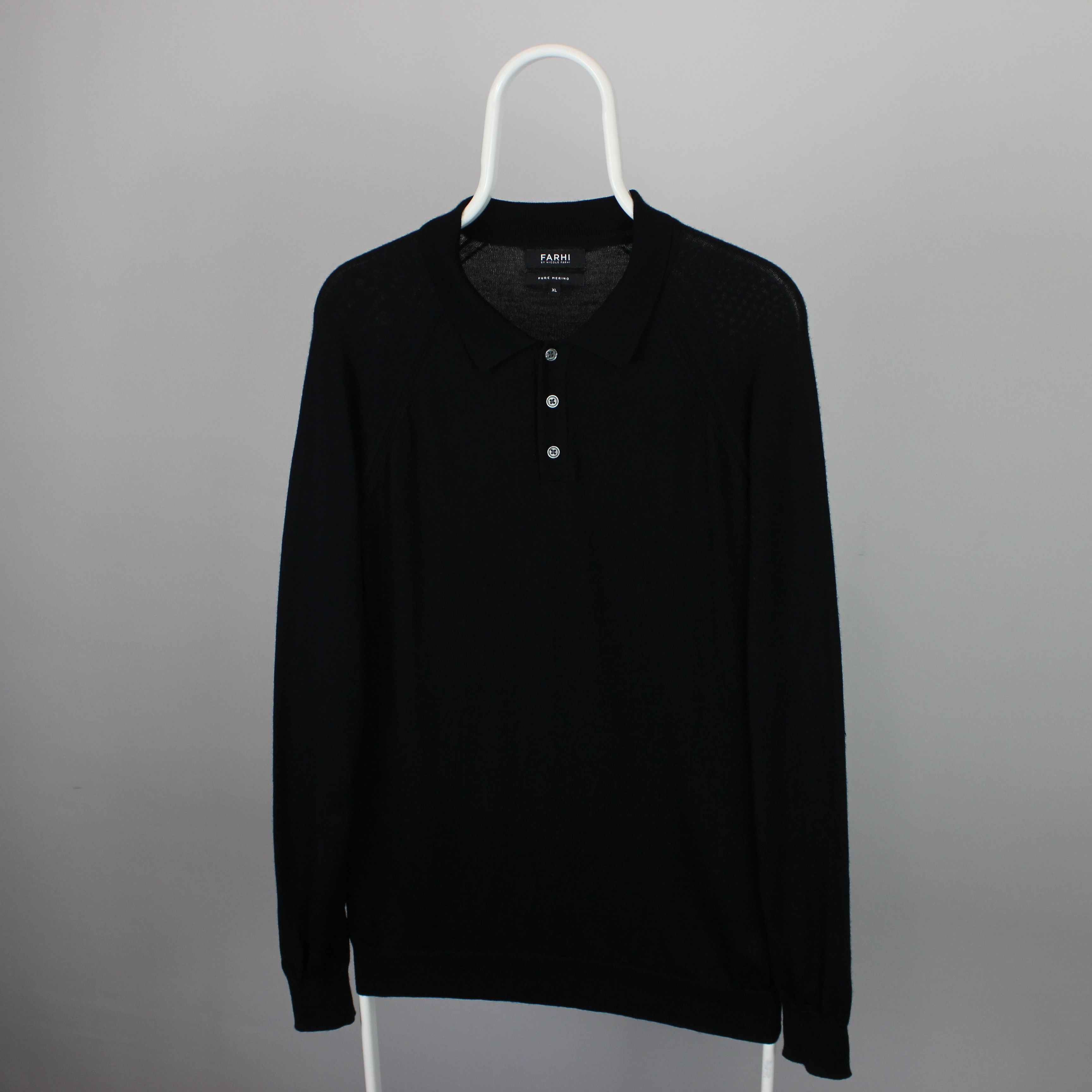 Nicole Farhi Nicole Farhi sweater merino wool buttons black L XL Size US XL / EU 56 / 4 - 6 Thumbnail