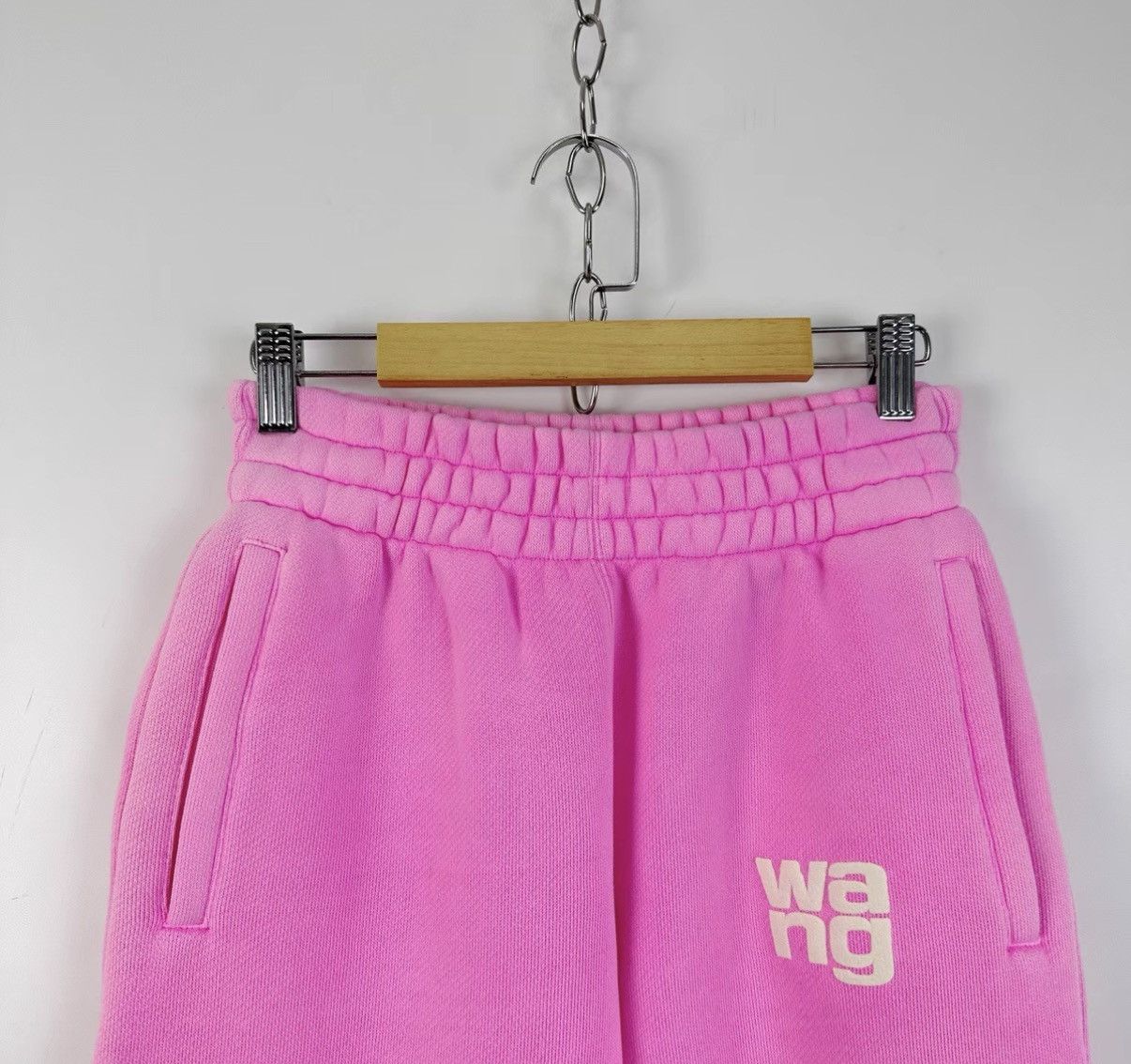 Alexander Wang Alexander Wang Pink Foam Letter Logo Jogger Sweatpants K12 Size 25" / US 0 / IT 36 - 3 Thumbnail