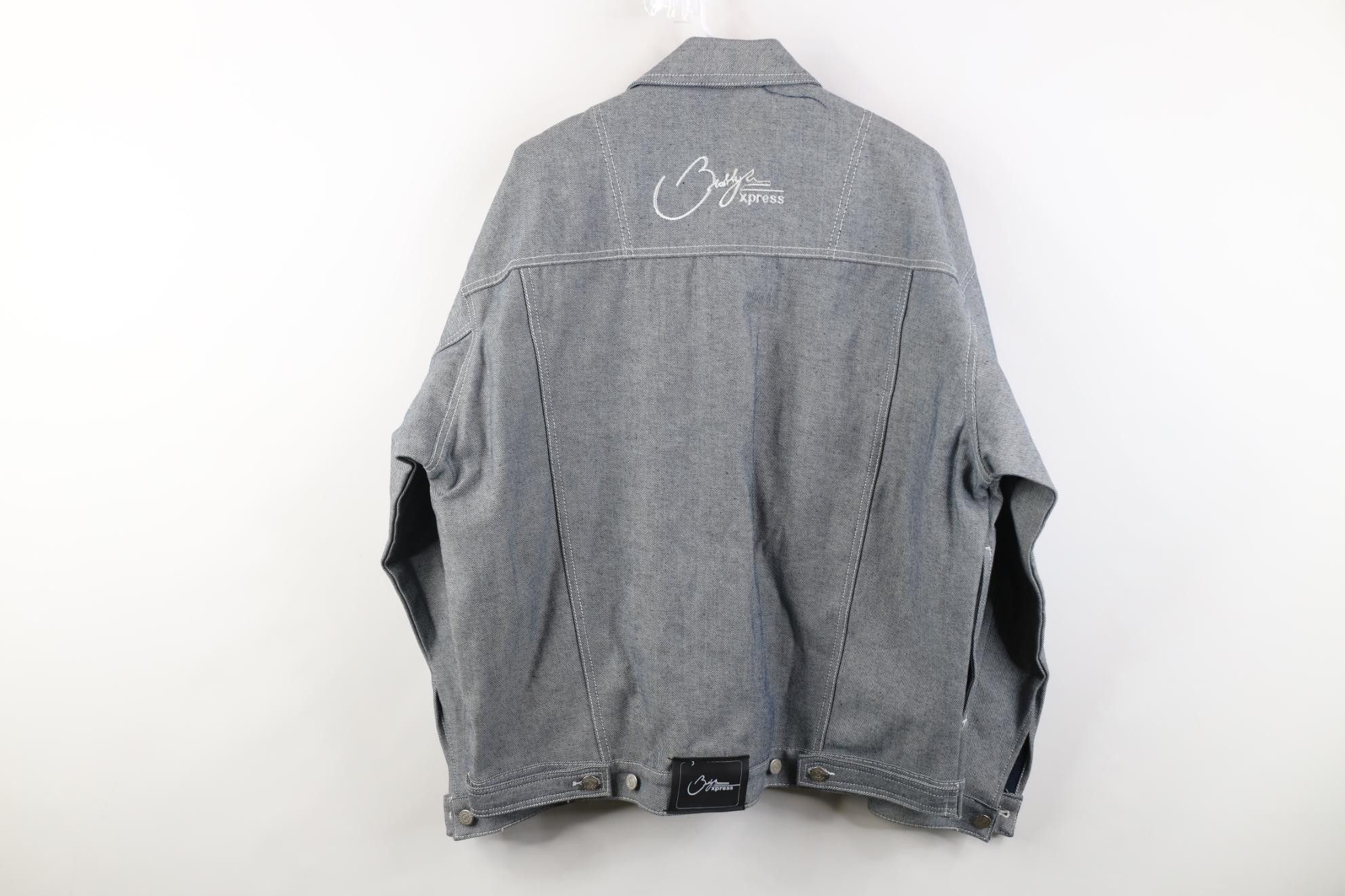 Vintage Deadstock Vintage 90s Y2K Streetwear Denim Trucker Jacket Size US L / EU 52-54 / 3 - 20 Thumbnail