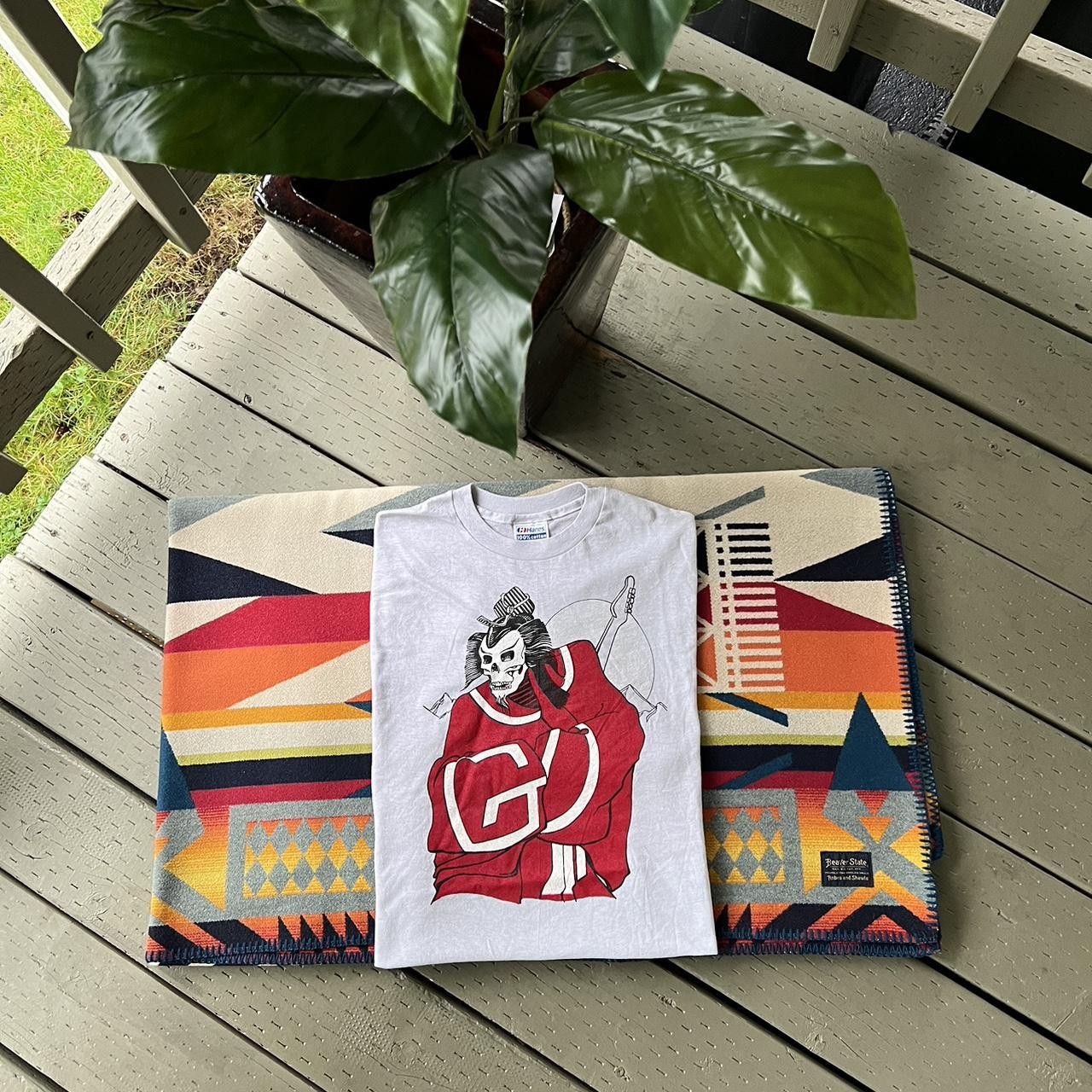 Band Tees × Grateful Dead × Vintage Vintage 80s Grateful Dead Bootleg Samurai Band Tee T Shirt Size US L / EU 52-54 / 3 - 4 Thumbnail