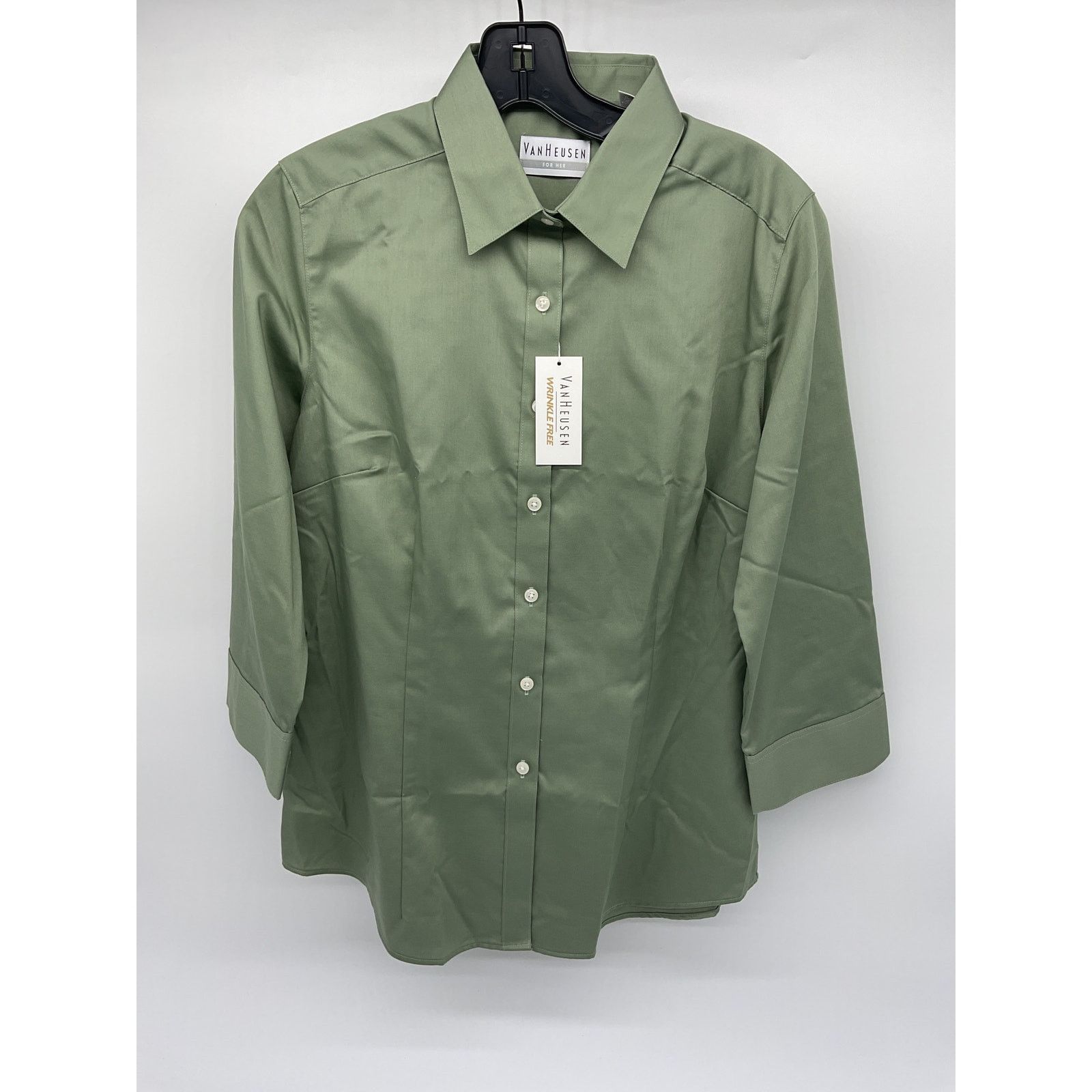 Van Heusen Van Heusen Women’s Button Up Dress Shirt - Size 8-10/ L-S Size L / US 10 / IT 46 - 1 Thumbnail