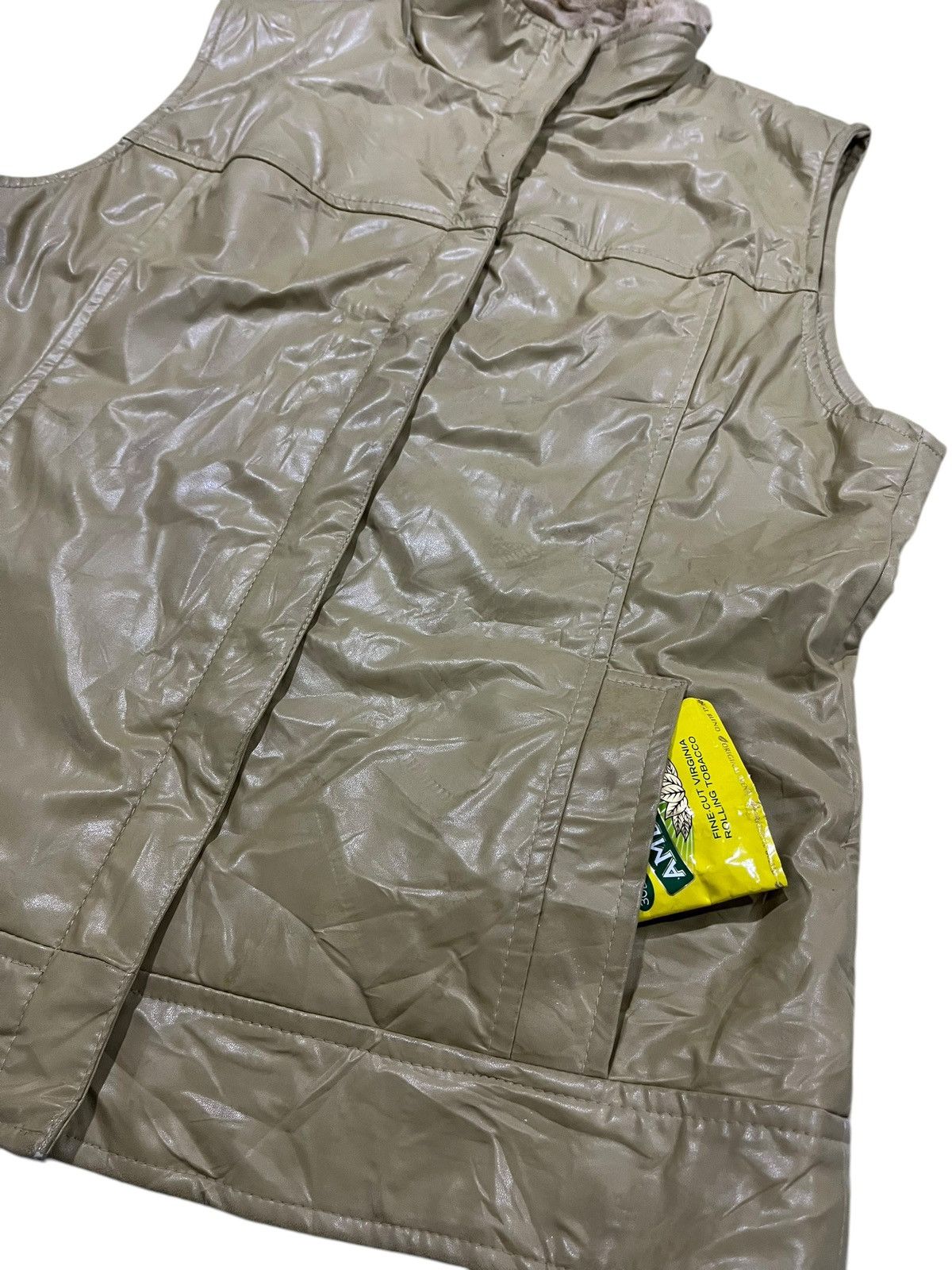 Japanese Brand × Leather Ellesaison Zipped Up Fur Leather Vest Size L / US 10 / IT 46 - 4 Thumbnail