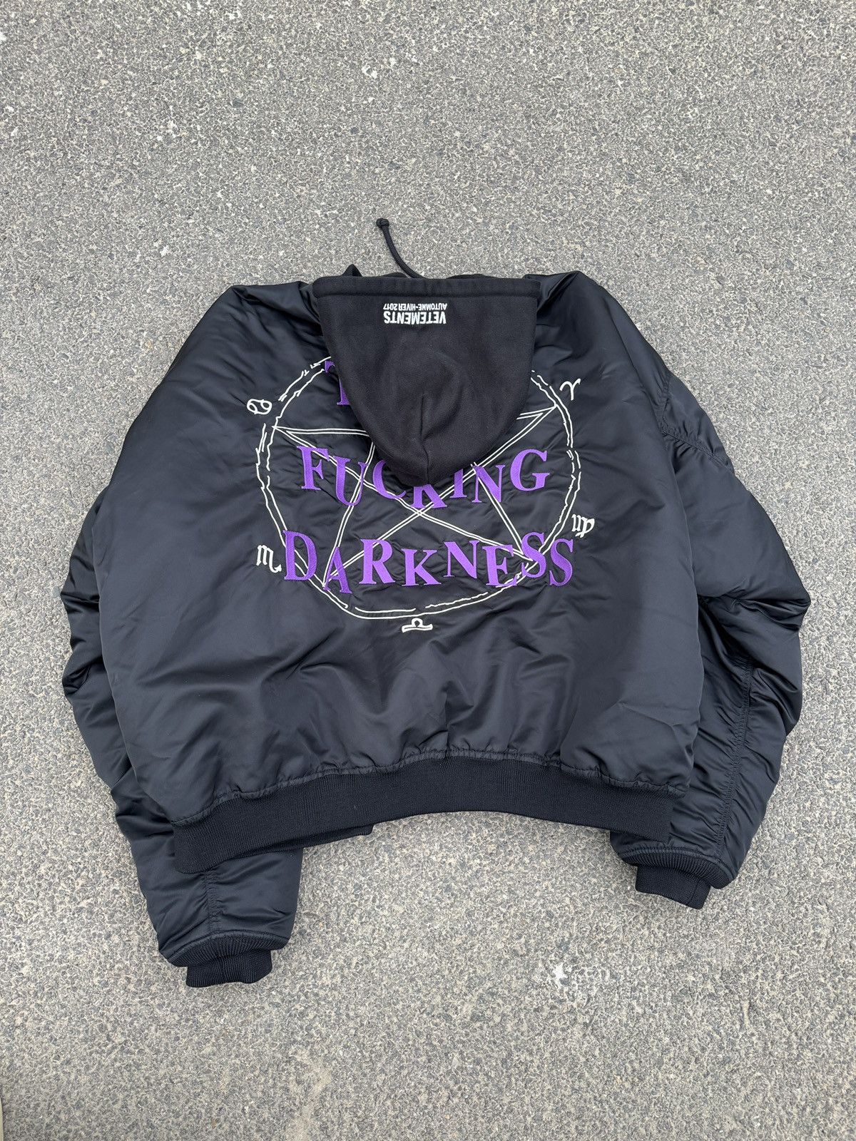 Vetements *RARE* Vetements AW16 Total Fucking Darkness (TFD) Bomber Size US XS / EU 42 / 0 - 4 Thumbnail