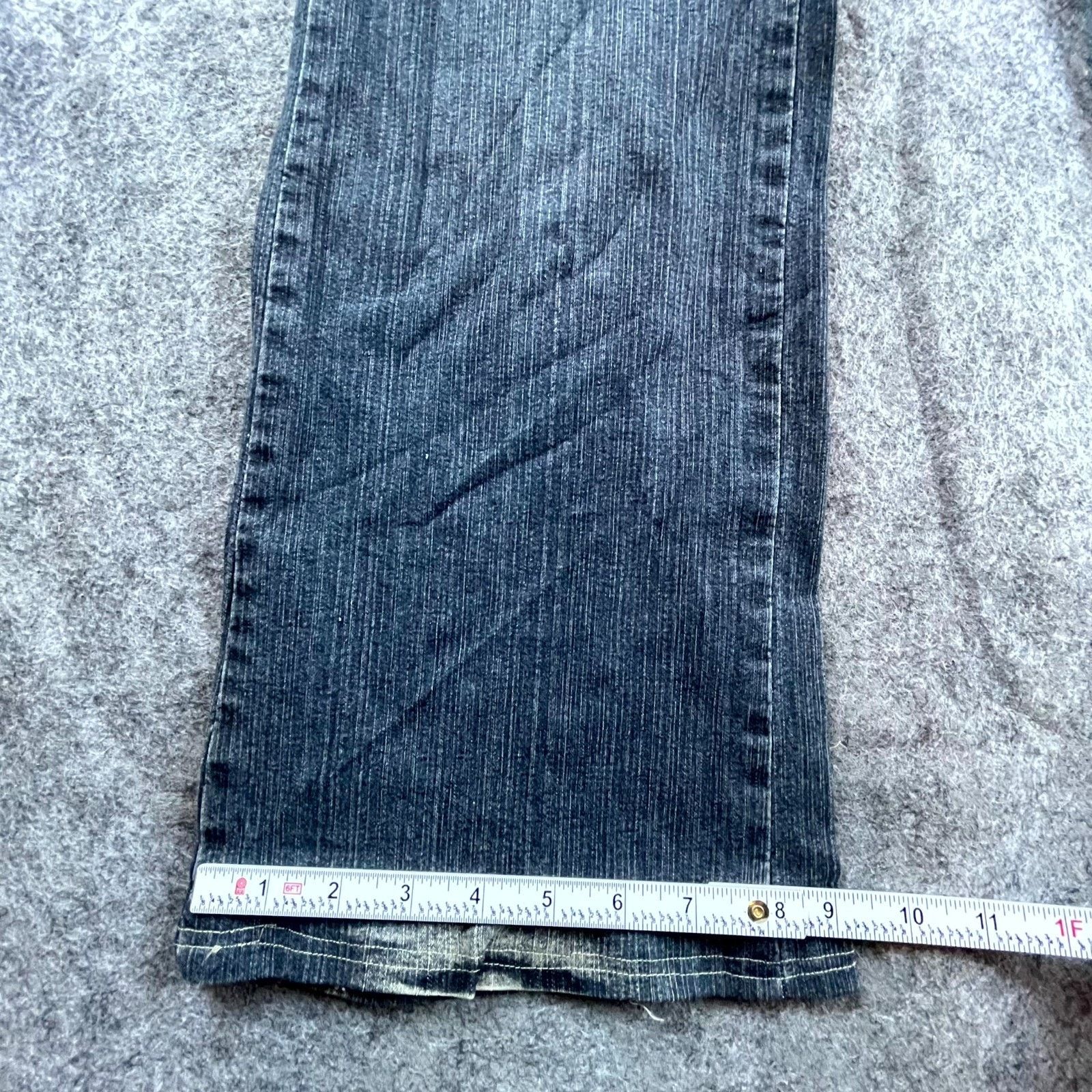 Apollo Apollo Jeans Women 15/16 Blue Sequin High Rise Bootcut Y2K Size 38" / US 16 / IT 52 - 5 Thumbnail