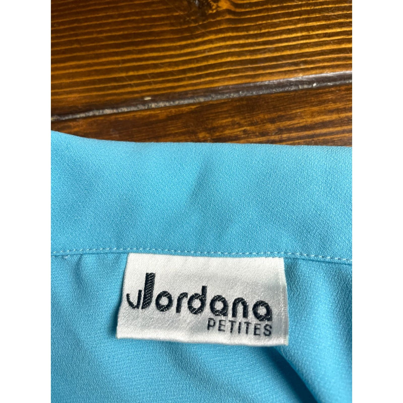 Jordan Brand Jordana Cardigan, Women's Medium Petite, Blue Floral, Shoulder Pads, Sweater Size M / US 6-8 / IT 42-44 - 7 Thumbnail