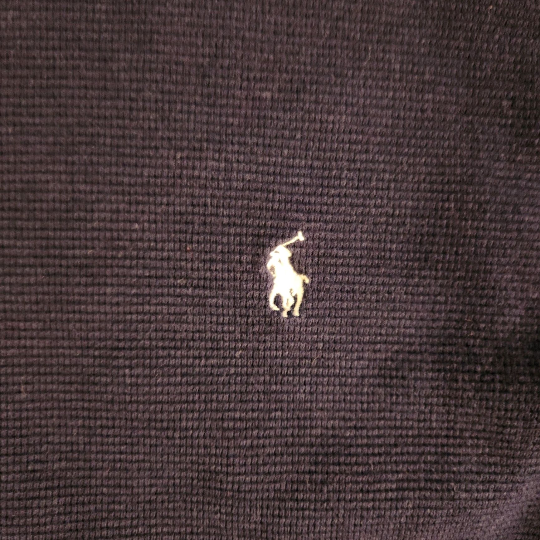 Polo Ralph Lauren Polo Ralph Lauren Waffle Knit Thermal Mens XL Blue Crew Neck Long Sleeve Shirt Size US XL / EU 56 / 4 - 3 Thumbnail