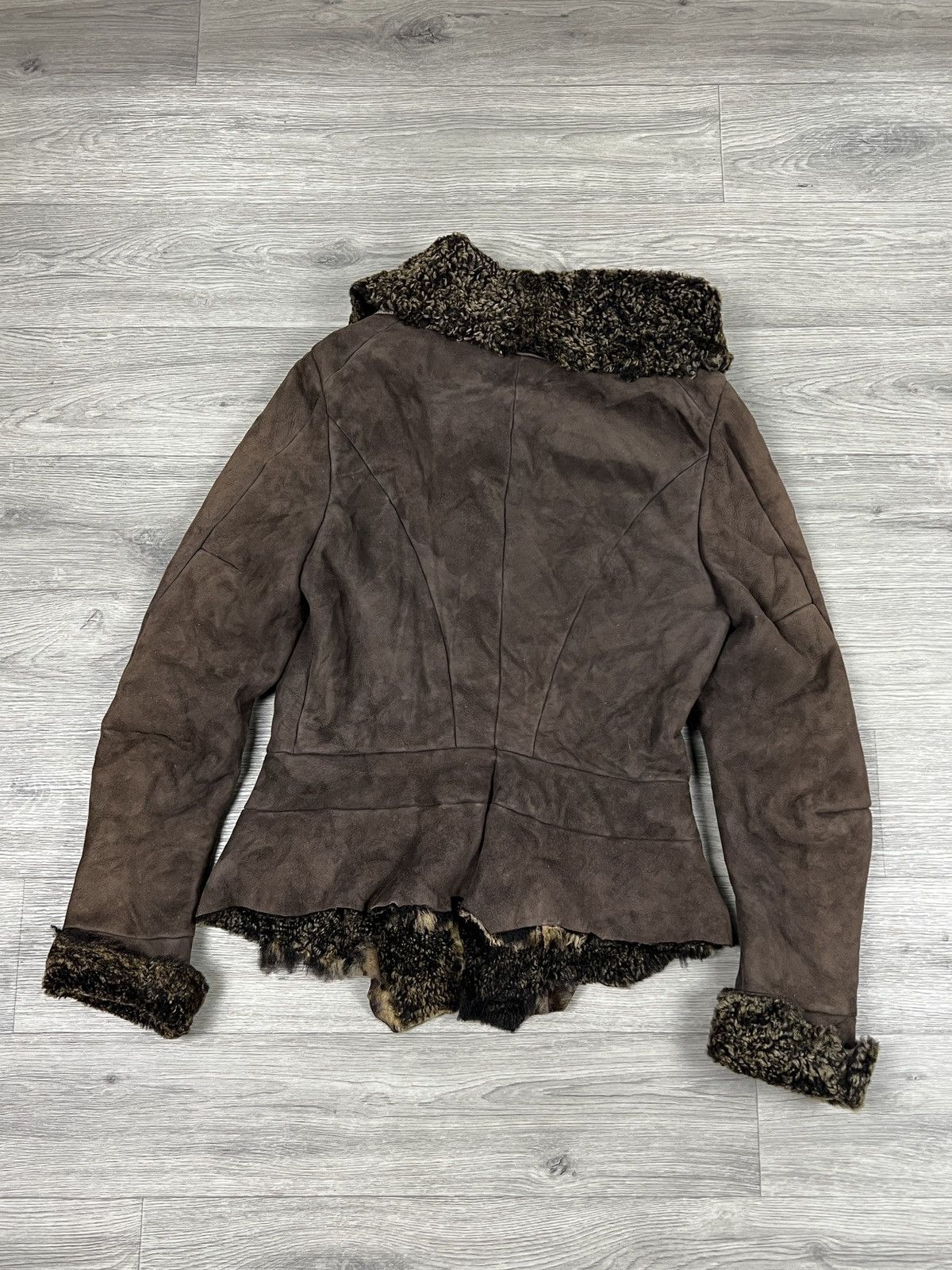 Other Rare Nigel Preston Lambskin Leather Shearling Hooded Jacket Size S / US 4 / IT 40 - 10 Thumbnail