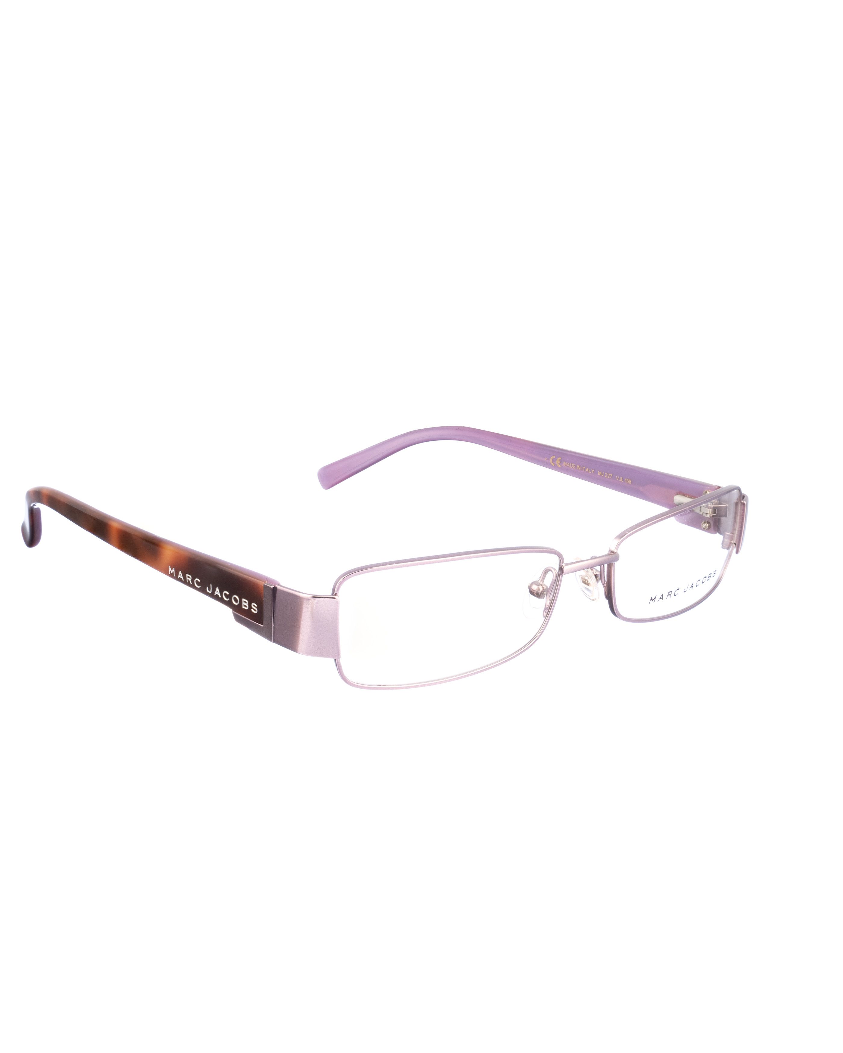 Marc Jacobs Marc Jacobs 00s Violet Havana Rectangular Glasses Size ONE SIZE - 3 Thumbnail