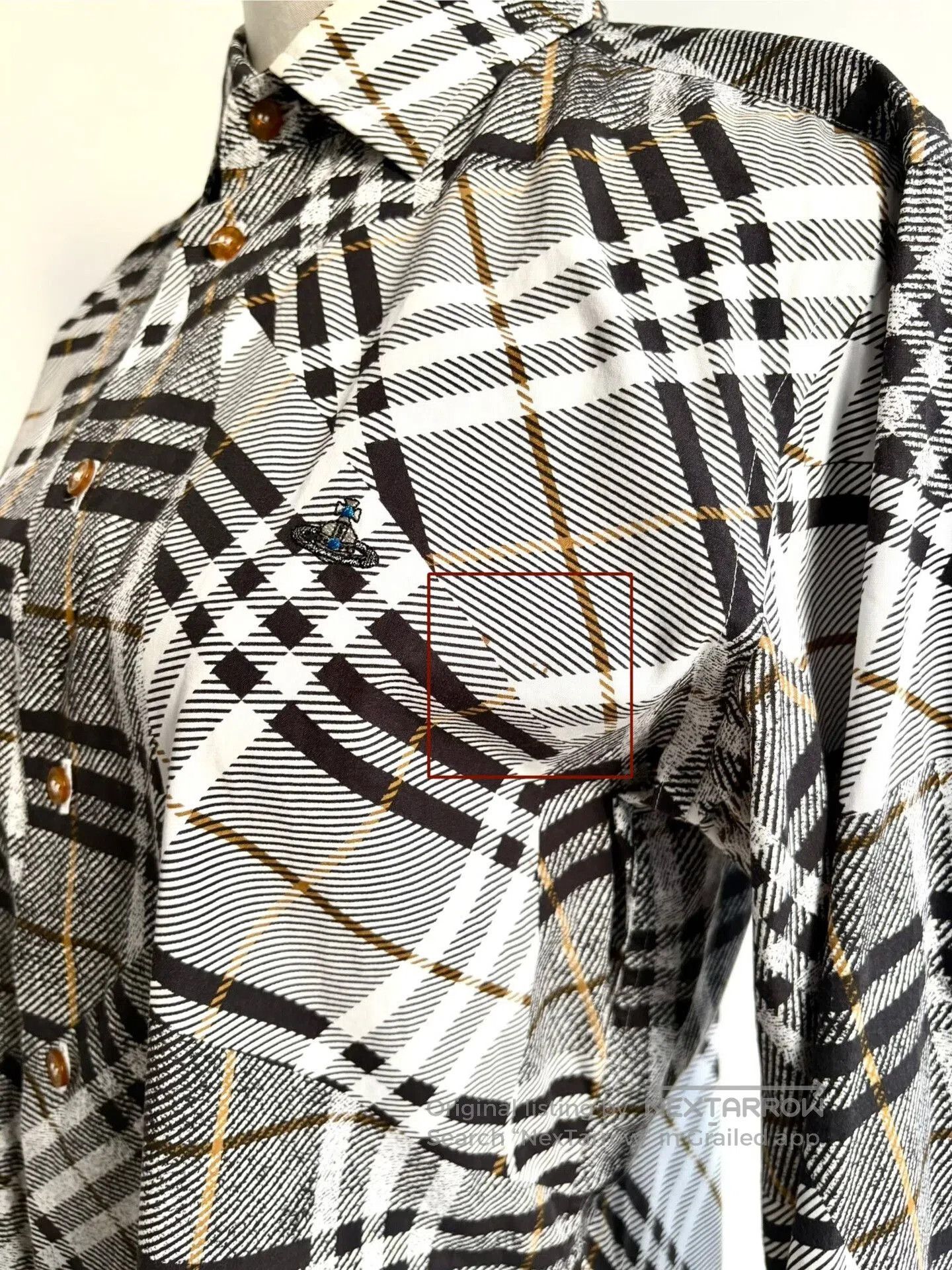 Vivienne Westwood vivienne westwood asymmetrical plaid shirt. Size US L / EU 52-54 / 3 - 9 Thumbnail