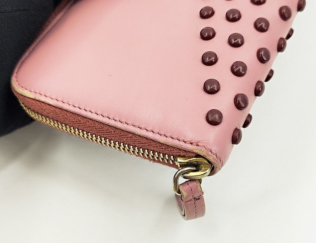 Tod's TOD'S zip around studs dusty pink long wallet Size ONE SIZE - 11 Thumbnail