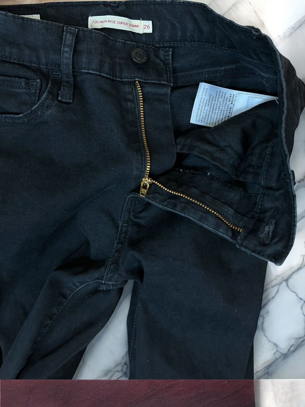 Levi's Levi’s 720 High Rise Super Skinny Jeans Size W26 L30 Size 26" / US 2 / IT 38 - 5 Thumbnail