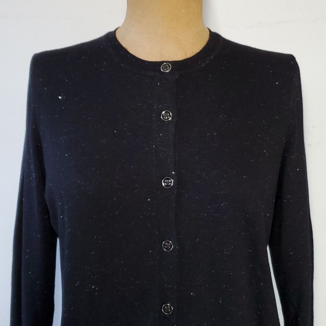 Nicole Miller Nicole Miller Size L Cardigan Sweater Metallic Glitter Black Size L / US 10 / IT 46 - 6 Thumbnail