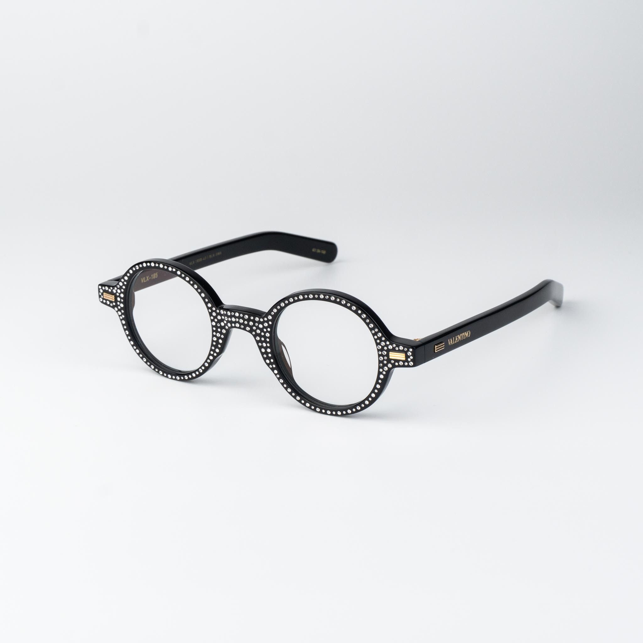 Valentino Valentino Women Eyeglasses Stones Crystal Round VLX-185 B Size ONE SIZE - 2 Thumbnail