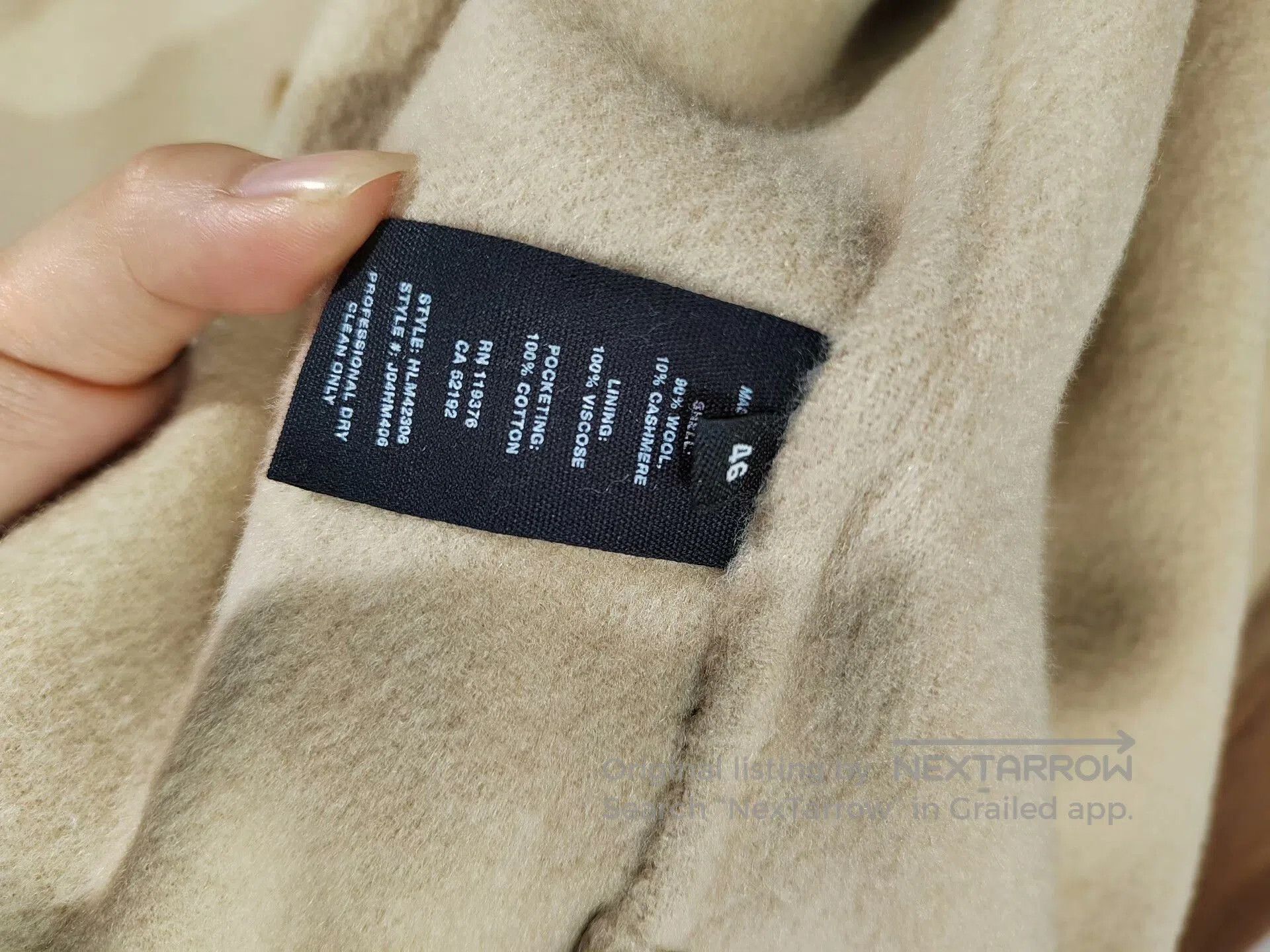 Helmut Lang Helmut Lang Wool Blend Overcoat. Size L / US 10 / IT 46 - 9 Thumbnail