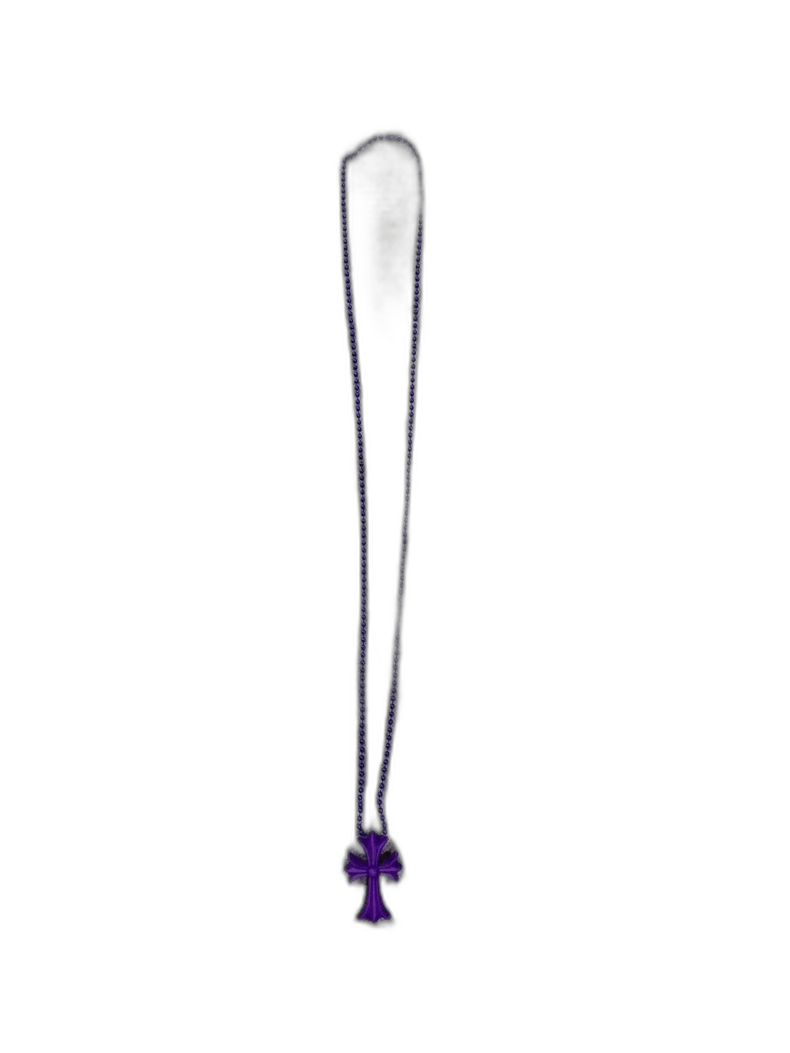 Chrome Hearts Chrome Hearts Purple Resin Cross Necklace-yf Size ONE SIZE - 1 Thumbnail