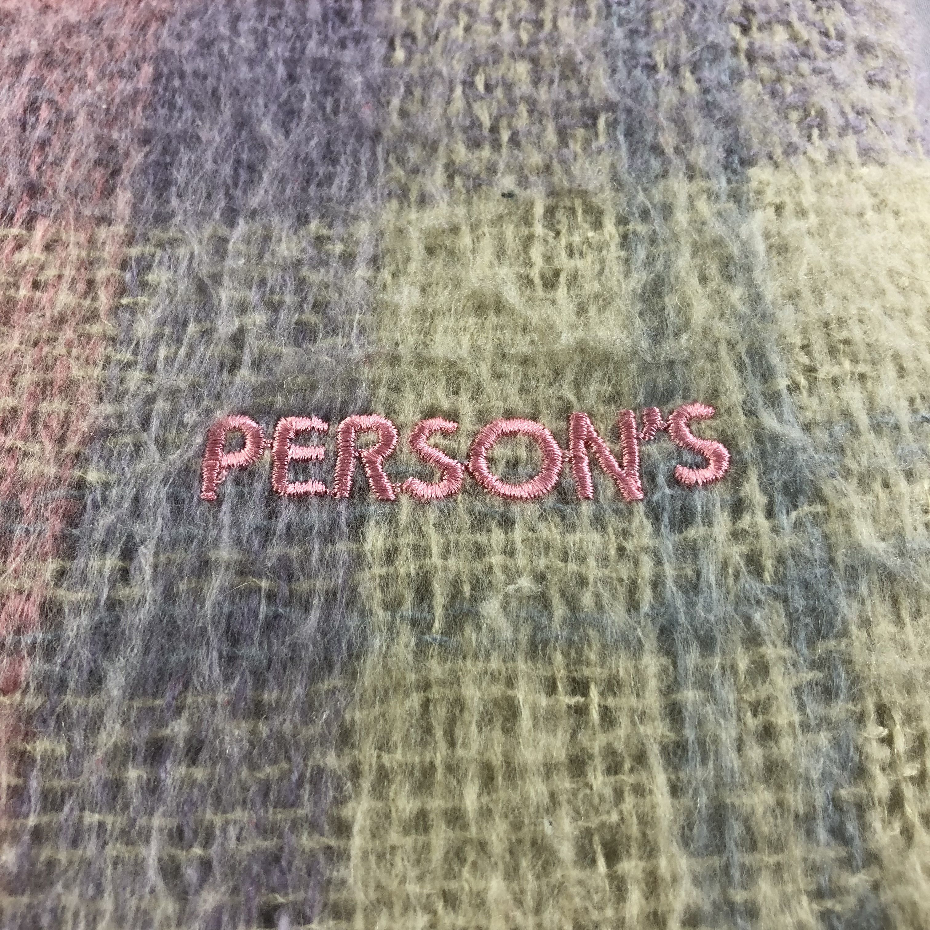PERSON'S Person's Tartan Wool Scarf Muffler V1402 Size ONE SIZE - 4 Thumbnail
