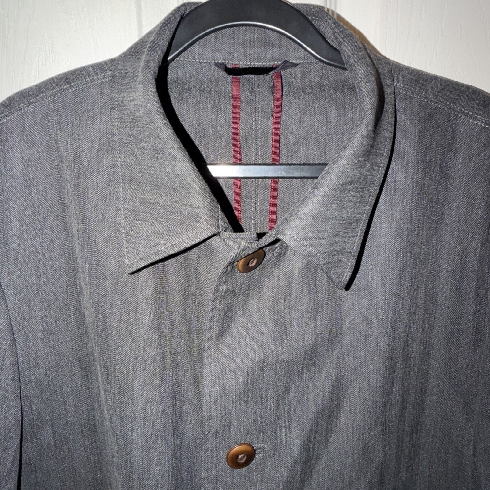 Vintage Men’s Grey Vintage XL Coat / Sport Jacket Button Up Size 40S - 3 Thumbnail