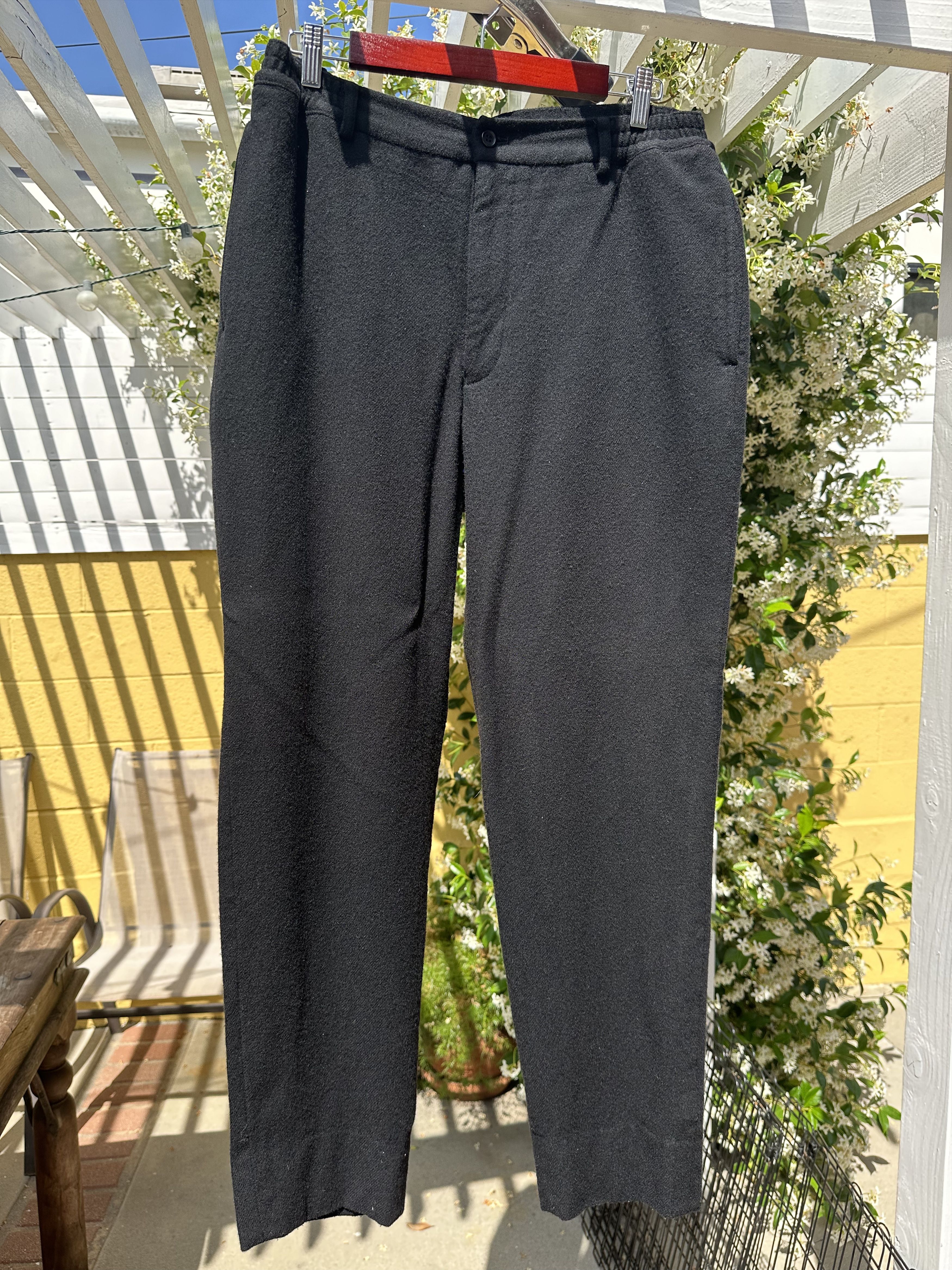 Comme des Garcons Homme Deux Comme Des Garcons Homme Duex Shrined Wool Trousers Size US 33 - 1 Thumbnail