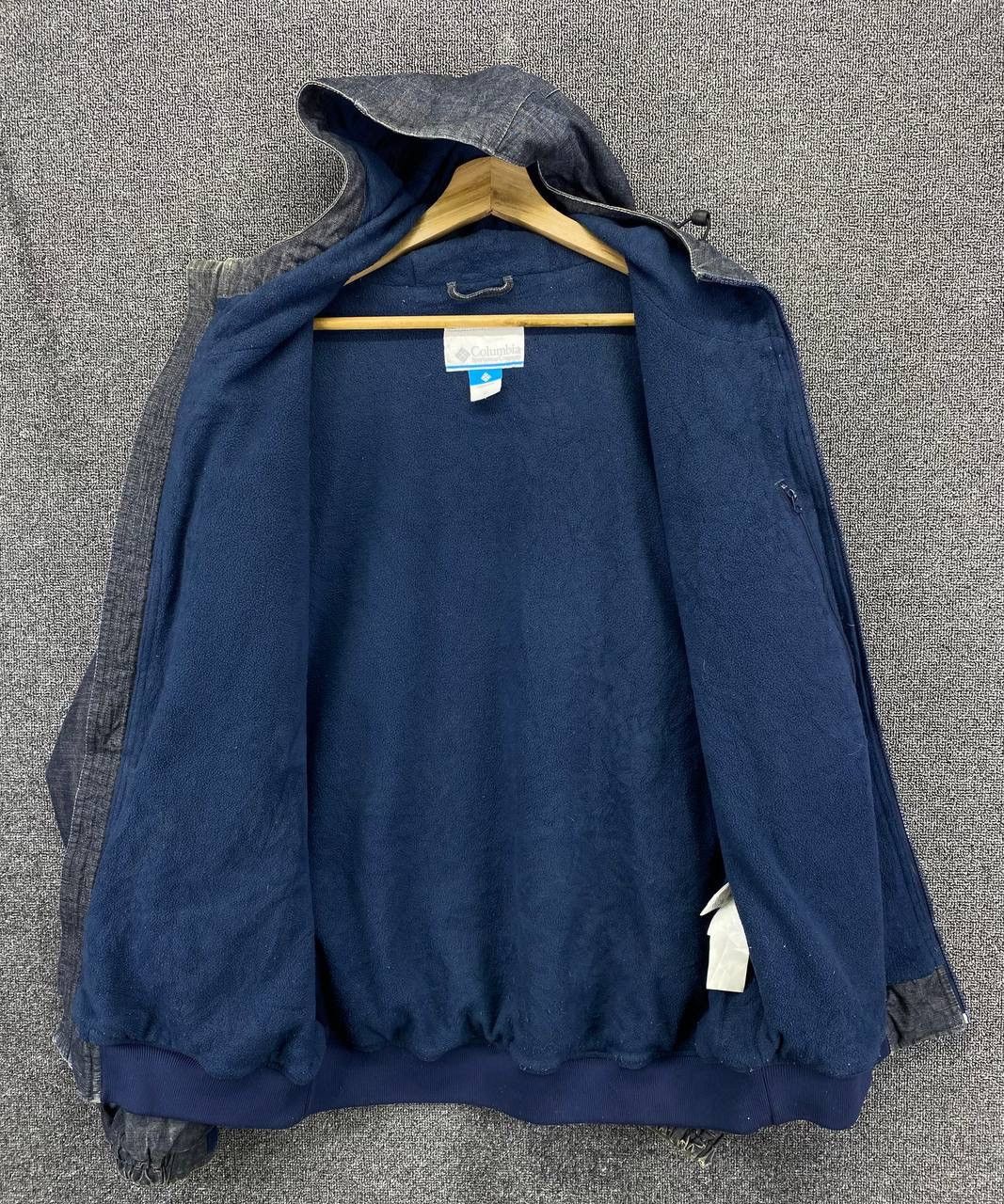 Columbia Vintage Columbia Hooded Zip Up Denim Jacket Size US XL / EU 56 / 4 - 7 Thumbnail
