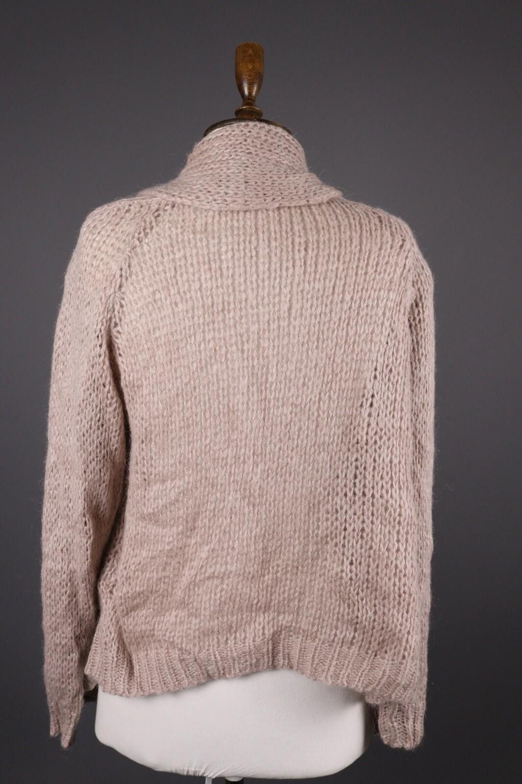 Designer Manila Grace Mohair Pink Draped Cardigan Sweater Size 1 Size M / US 6-8 / IT 42-44 - 5 Thumbnail