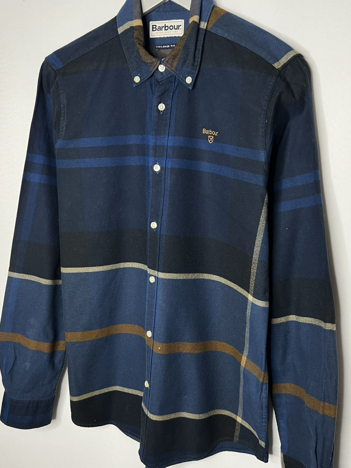 Barbour Vintage Barbour Striped Long Sleeve Shirt Rare Size US S / EU 44-46 / 1 - 5 Thumbnail