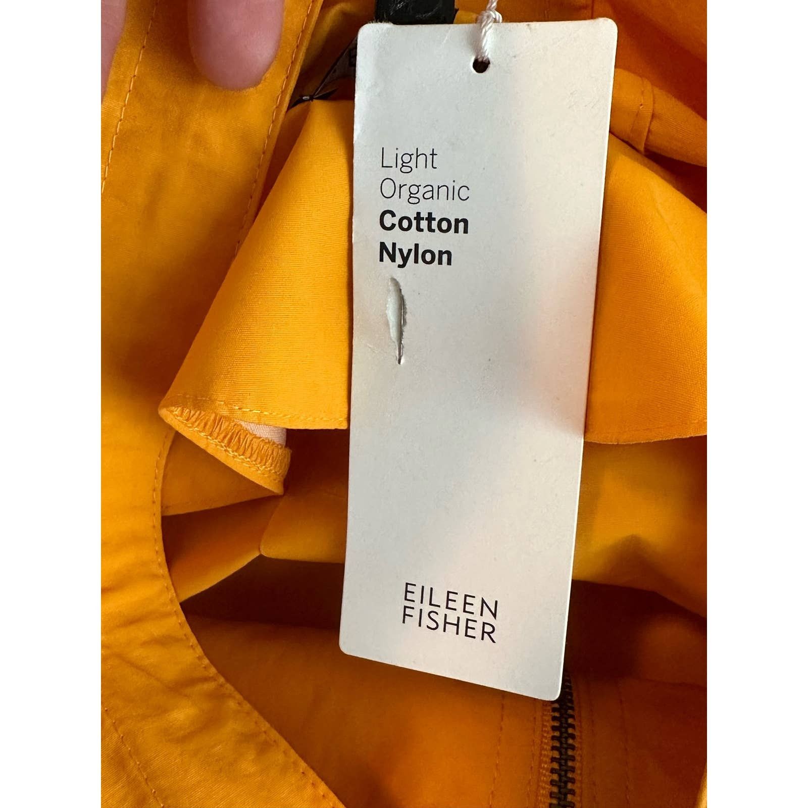 Eileen Fisher EILEEN FISHER Mango Drawstring Hooded Zip Jacket size PM Size M / US 6-8 / IT 42-44 - 5 Thumbnail