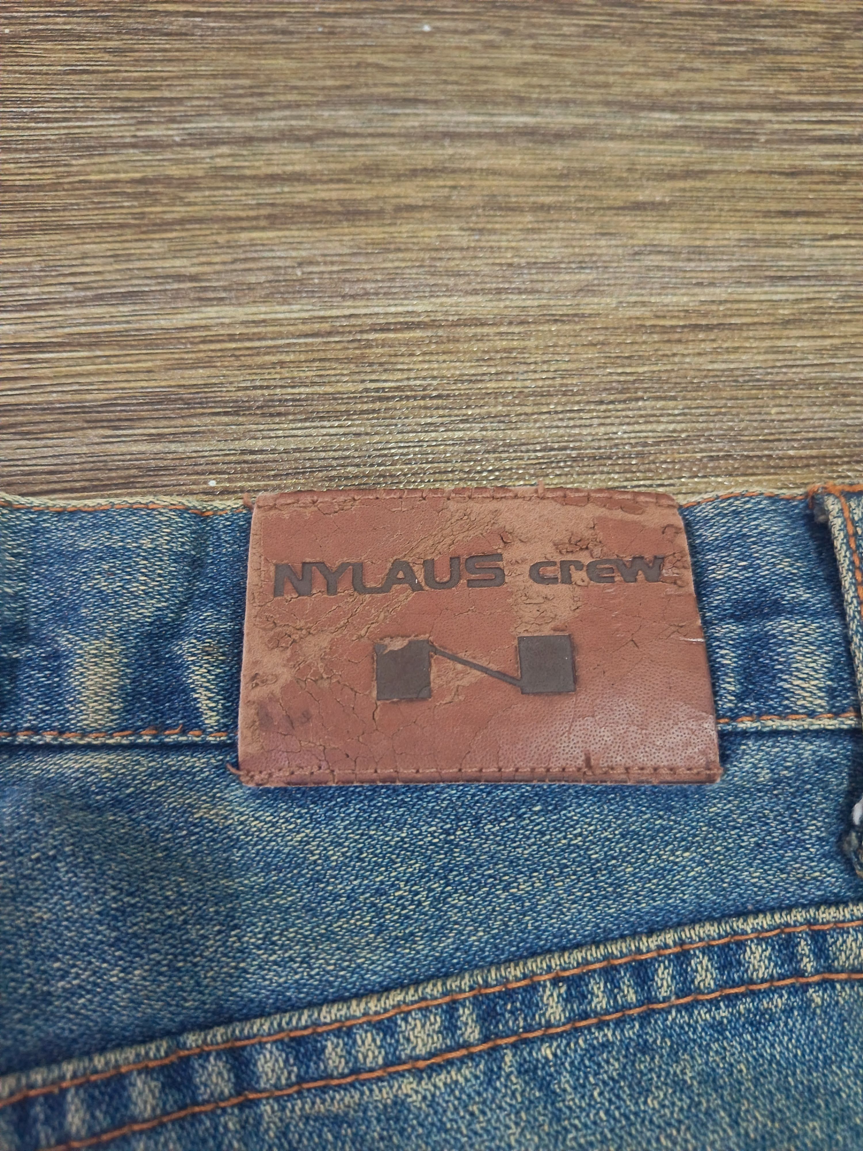 Japanese Brand Distressed Nylaus rusty grunge patchwork Size US 33 - 5 Thumbnail