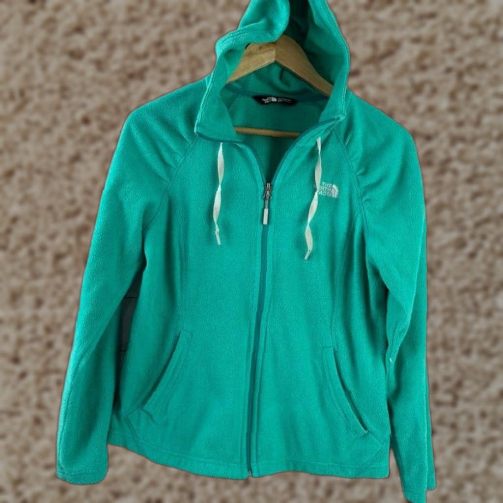 The North Face The North Face Full zip Fleece Womens Green Long Sleeve Hooded Jacket Size M / US 6-8 / IT 42-44 - 1 Thumbnail